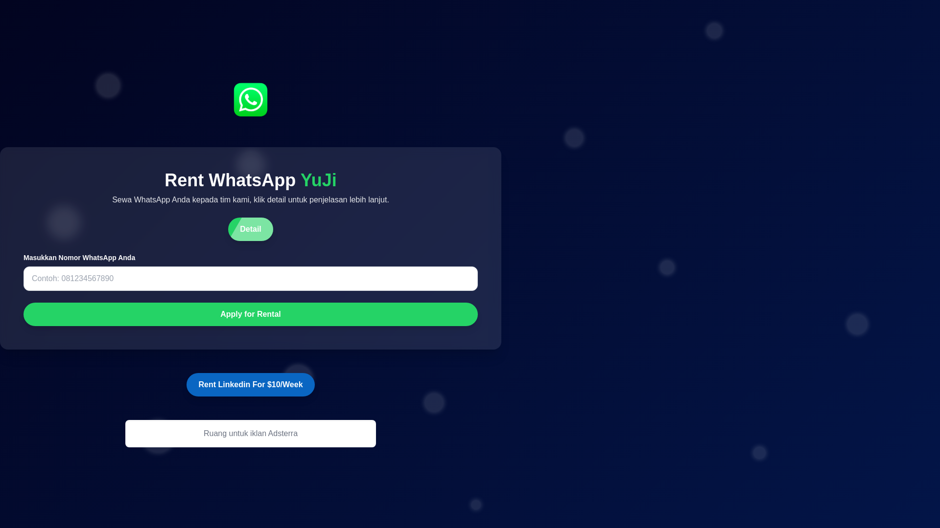 website screenshot of https://rentwhatsappyuji.pages.dev/