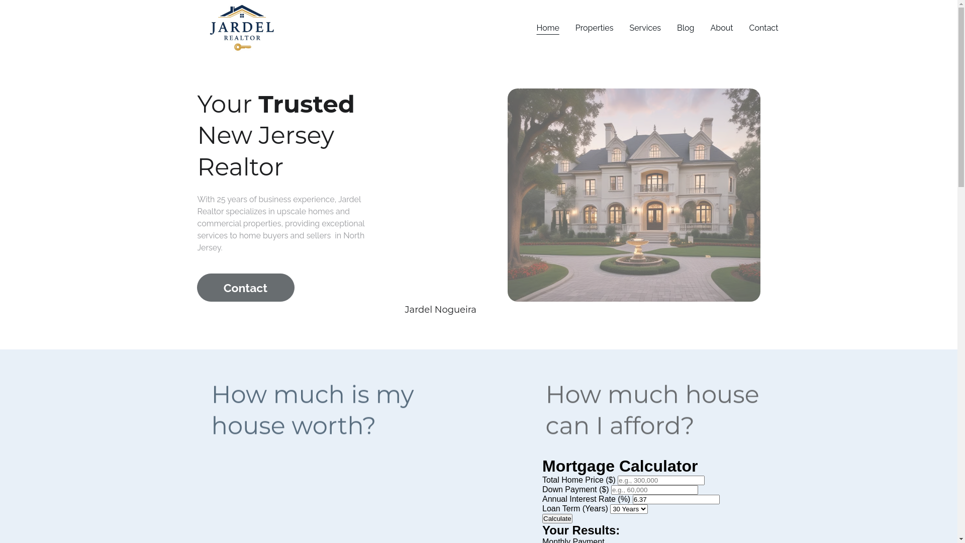website screenshot of https://jardelrealtor.com/