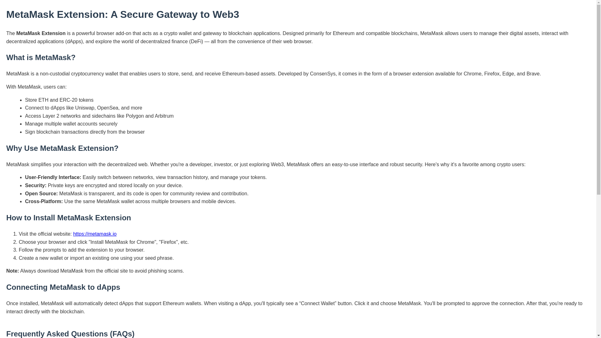 website screenshot of https://mozilla-metmask-extension.pages.dev/