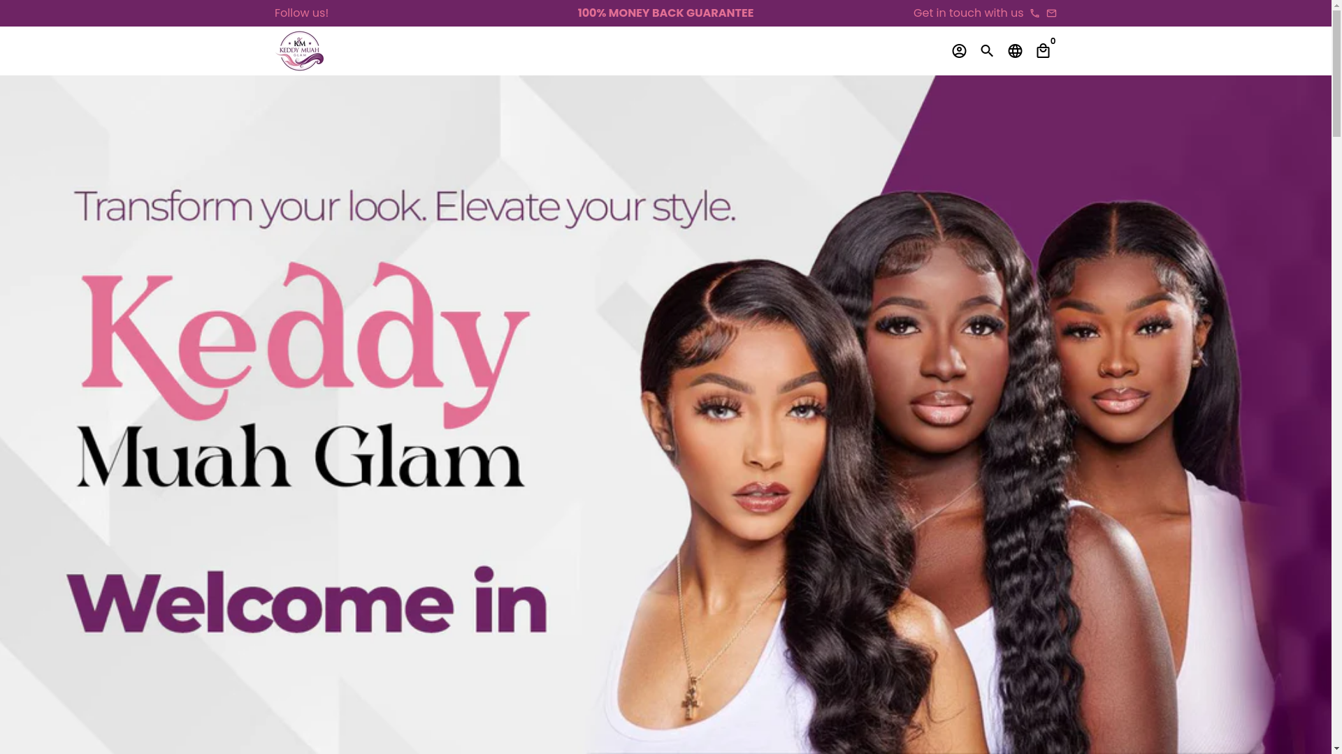website screenshot of https://keddymuahglam.com/