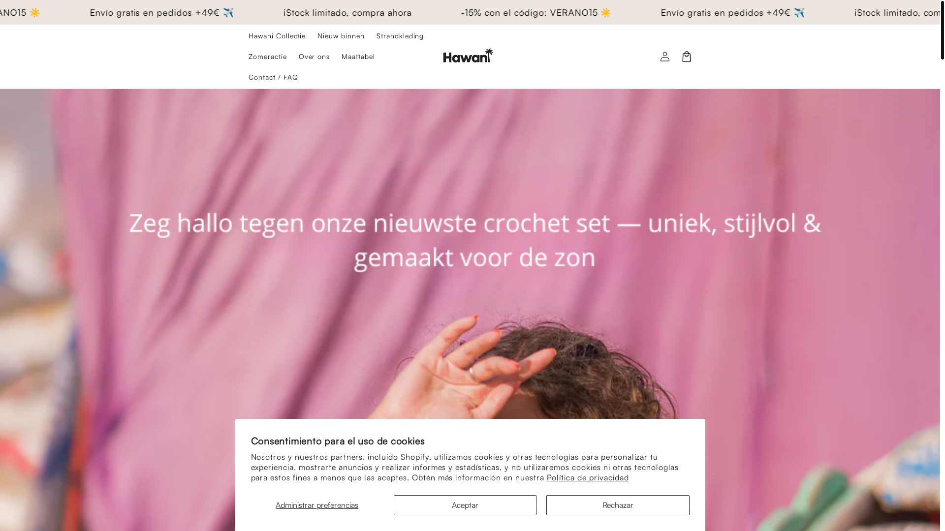 website screenshot of https://hawani-spain.com/