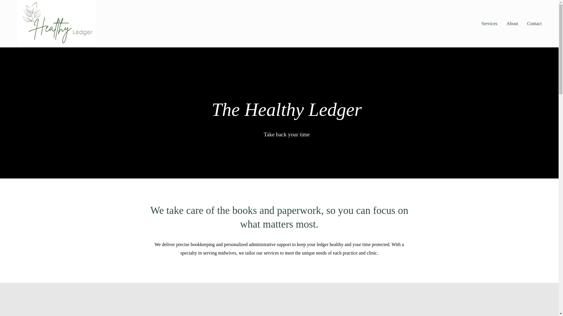 website screenshot of https://healthy-ledger.com/