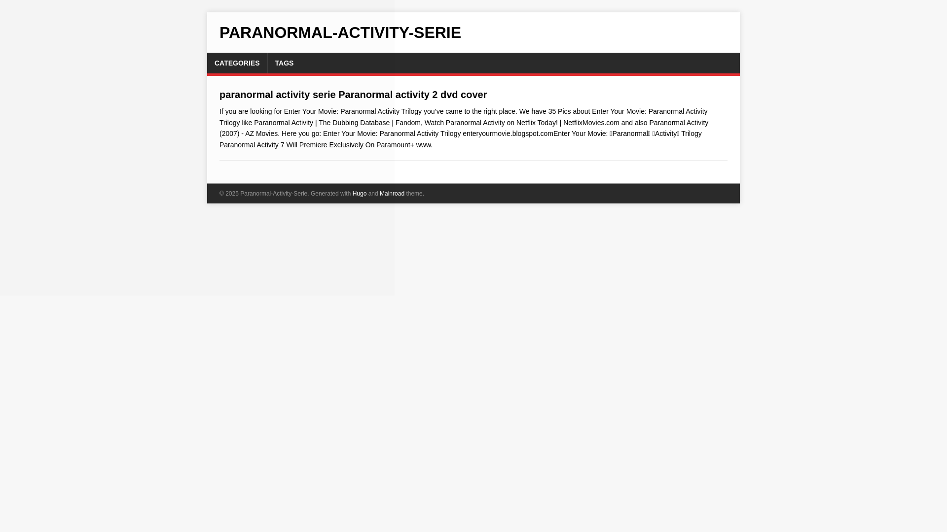 website screenshot of https://paranormal-activity-serie.pages.dev/