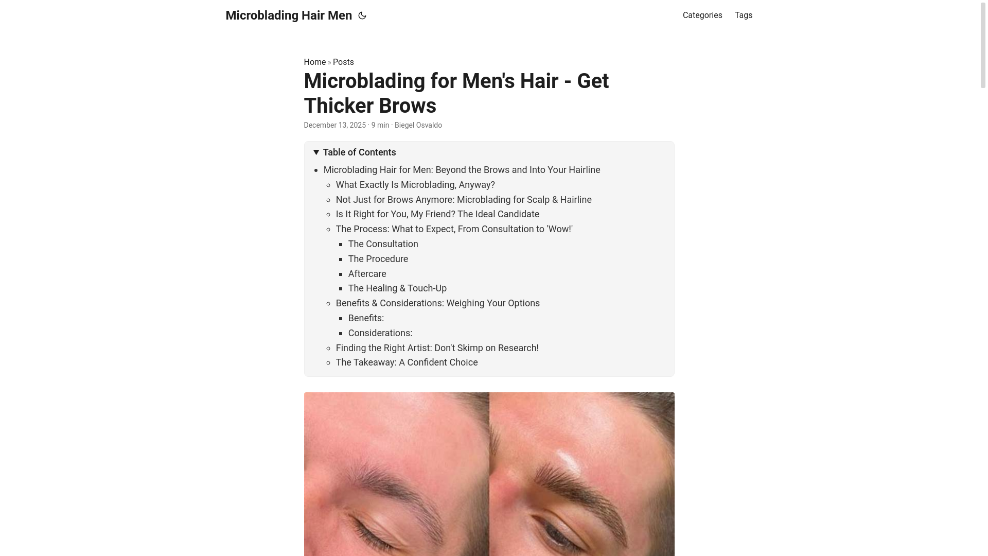 website screenshot of https://microbladinghairmen2.pages.dev/