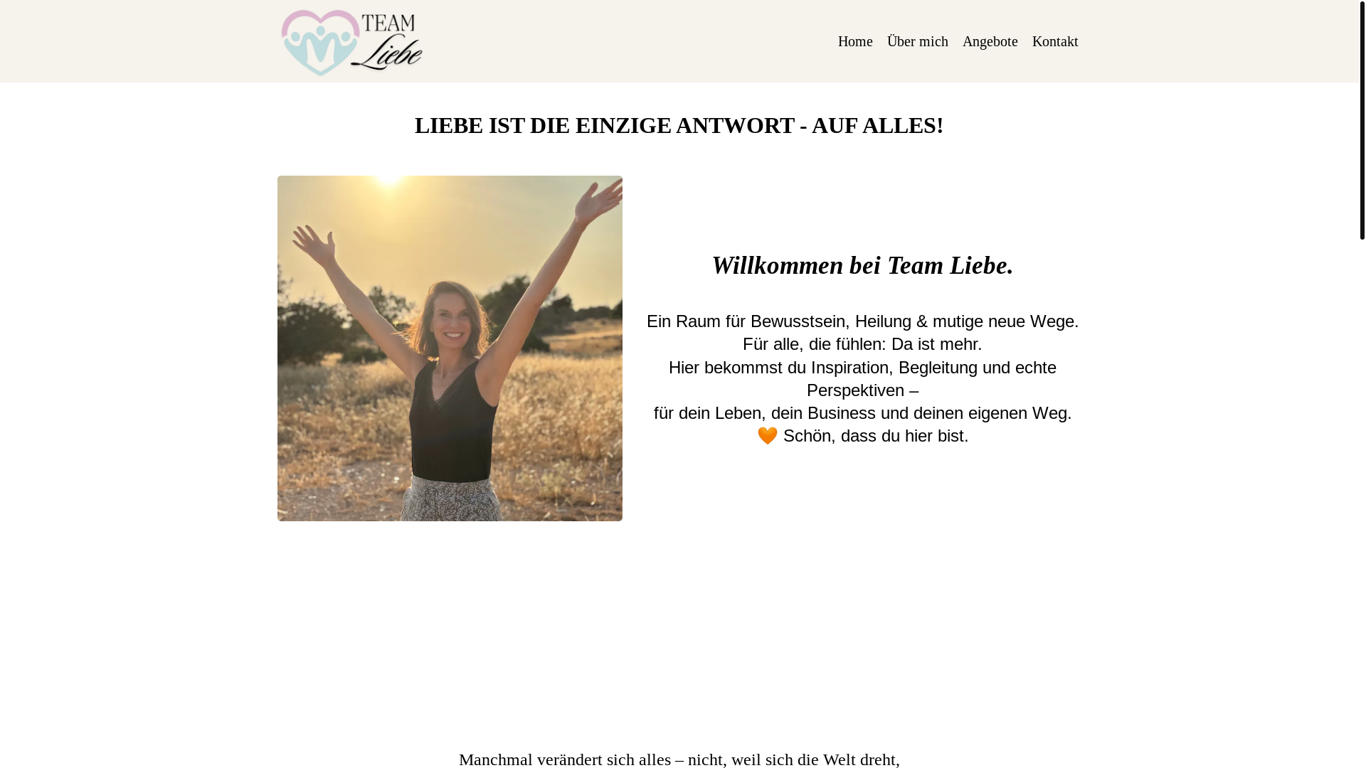 website screenshot of https://team-liebe.com/