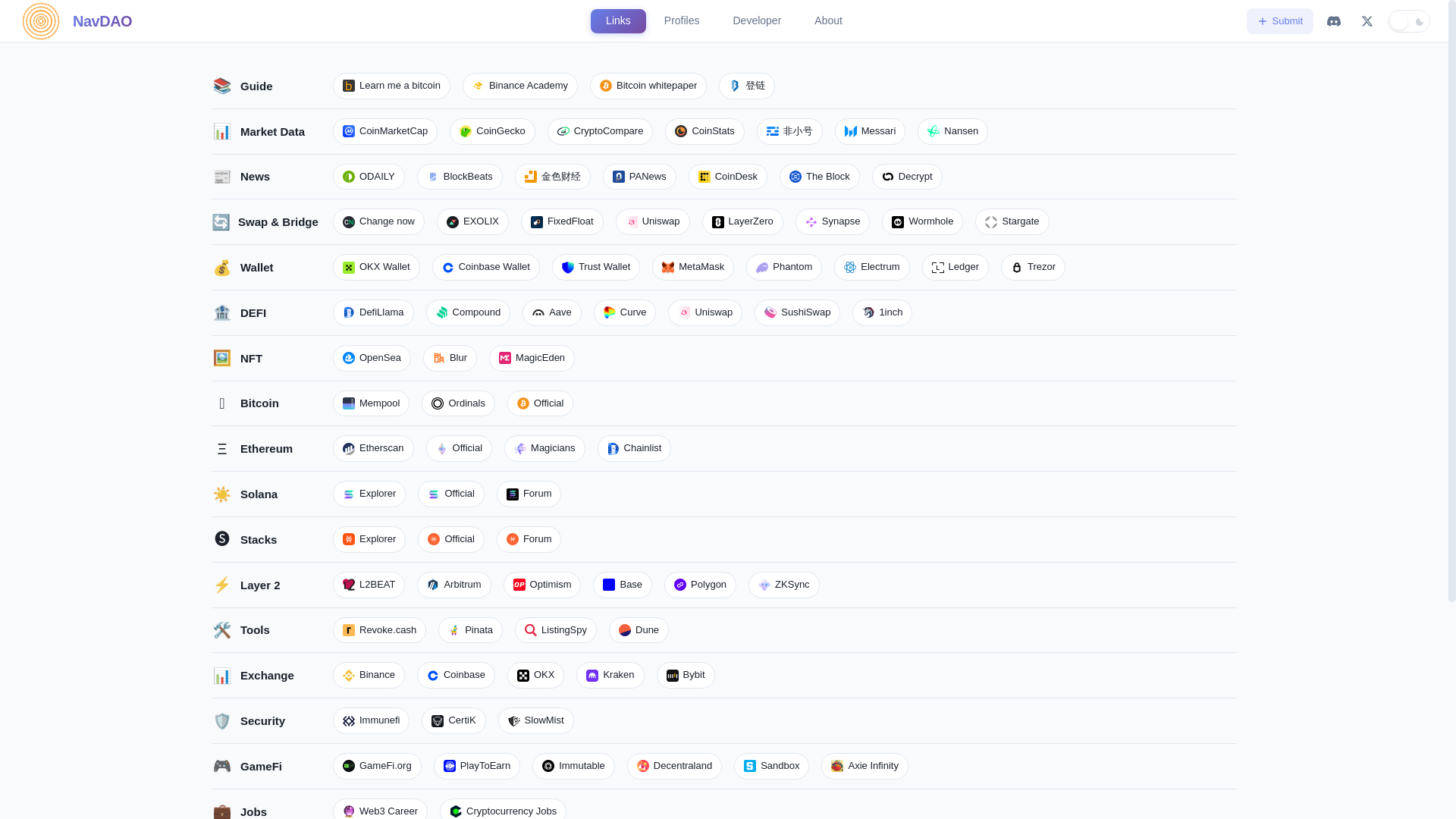 website screenshot of https://navdao.pages.dev/