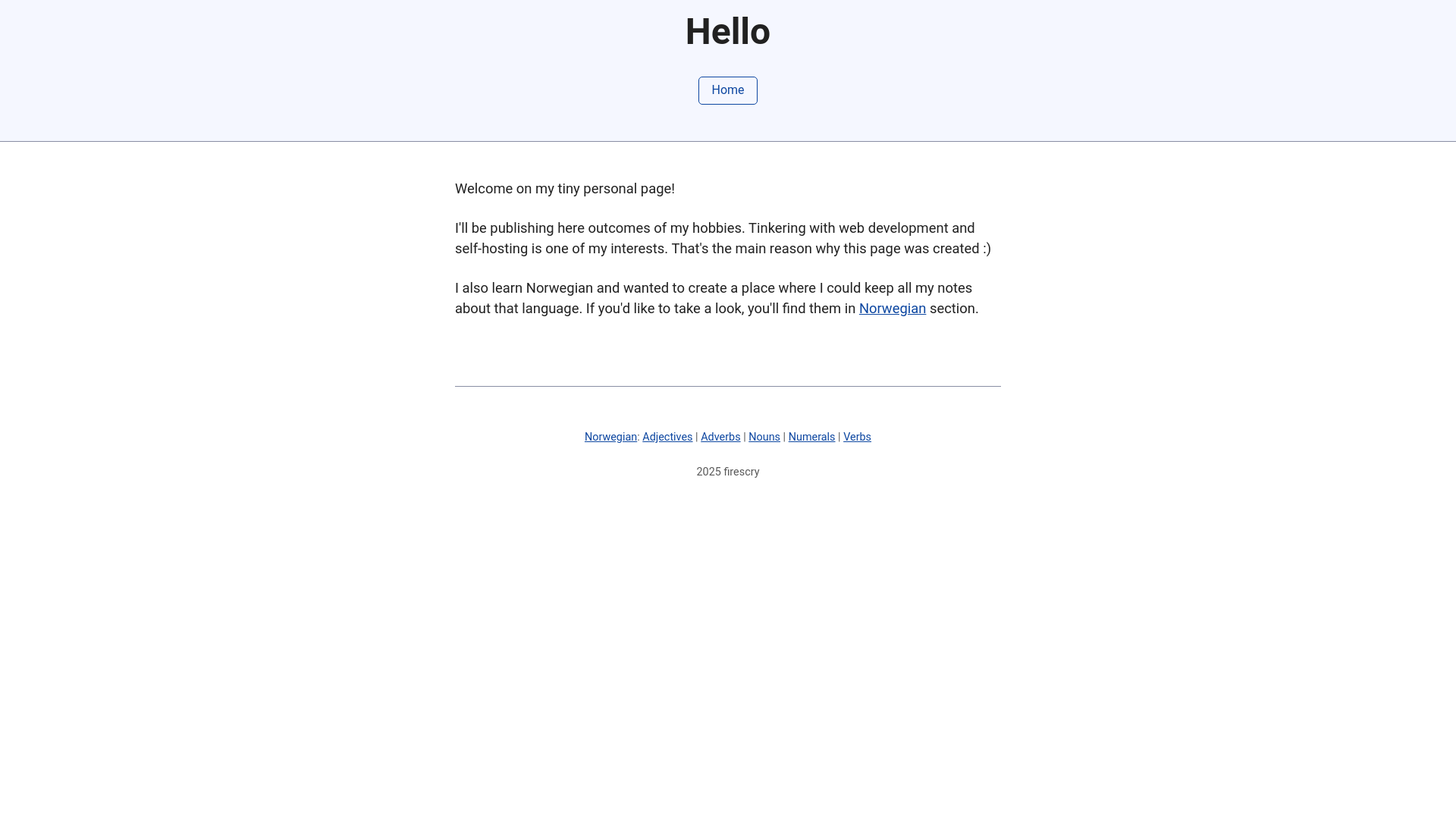 website screenshot of https://firescry.com/