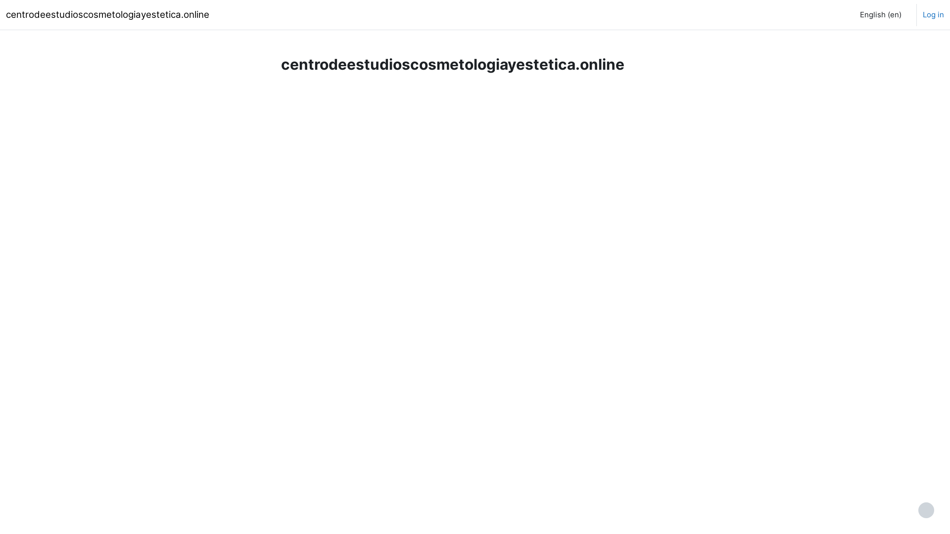 website screenshot of https://centrodeestudioscosmetologiayestetica.online/
