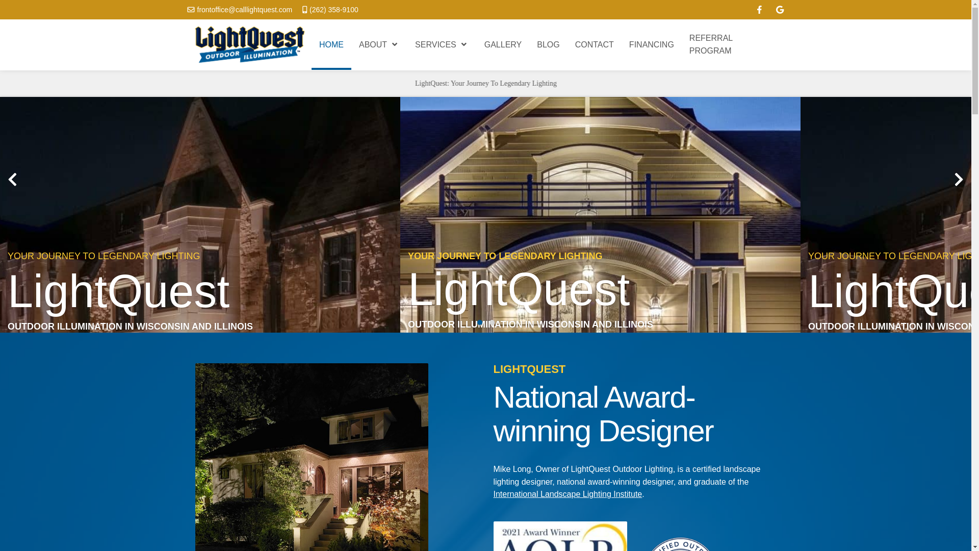website screenshot of https://calllightquest.com/
