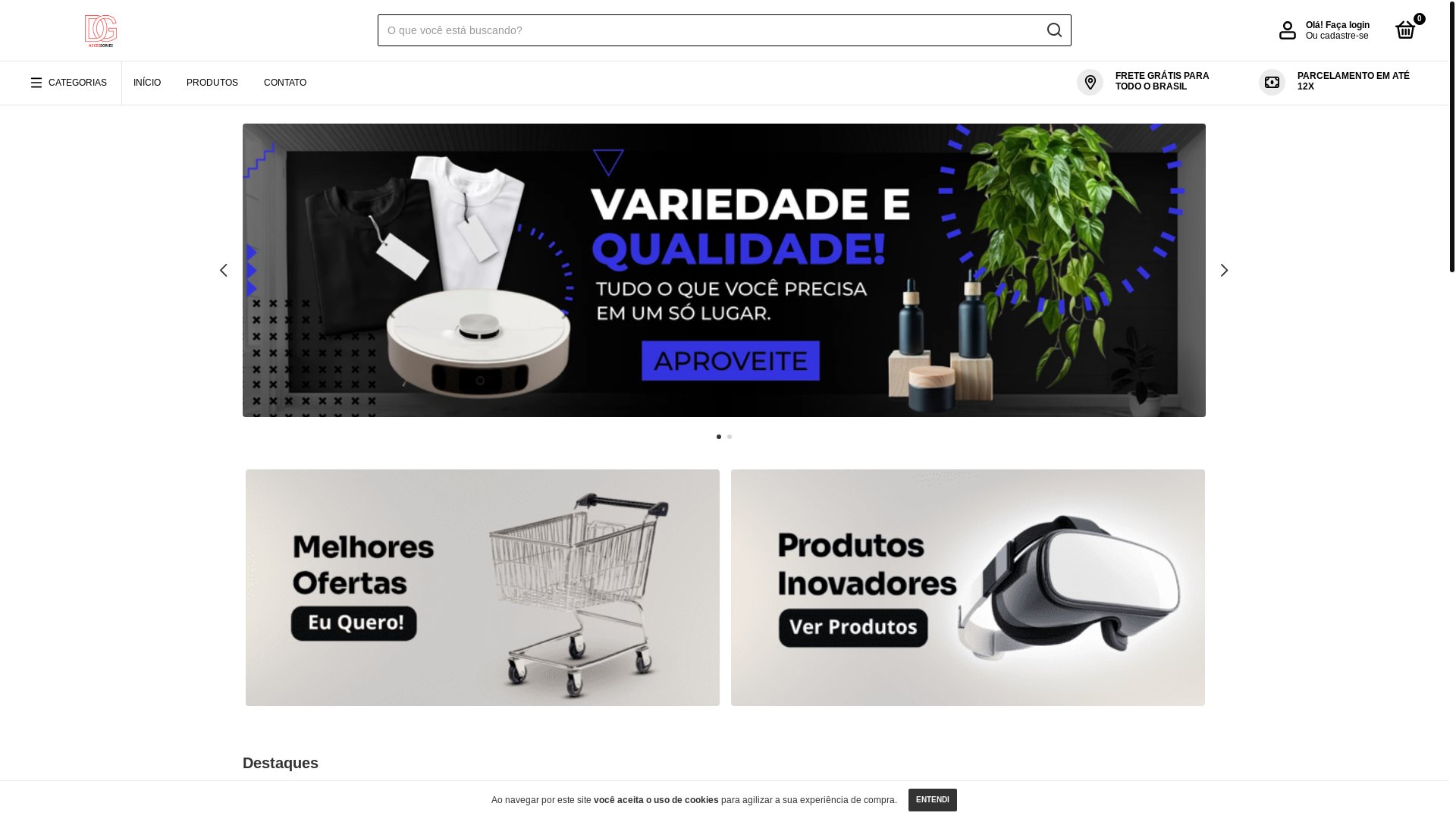 website screenshot of https://dgaccessoriesmkt.shop/