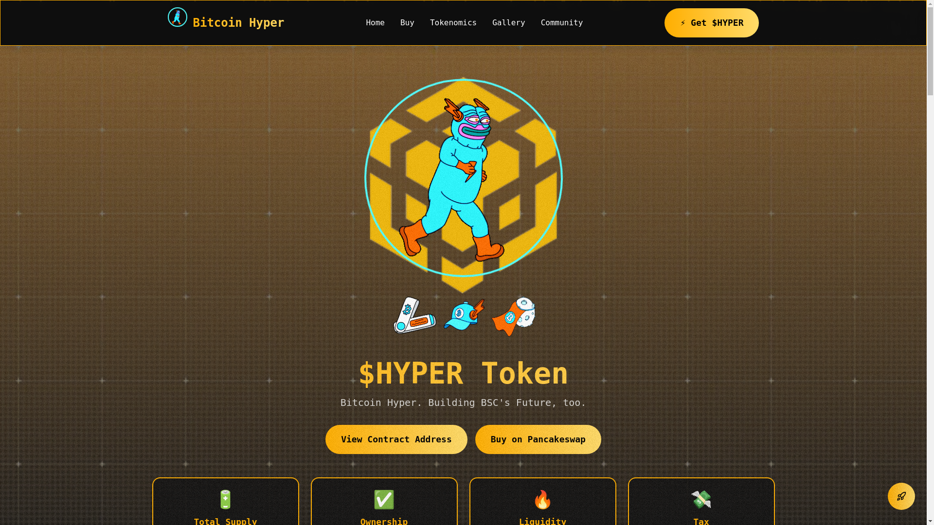 website screenshot of https://bitcoinhyperbnb.xyz/