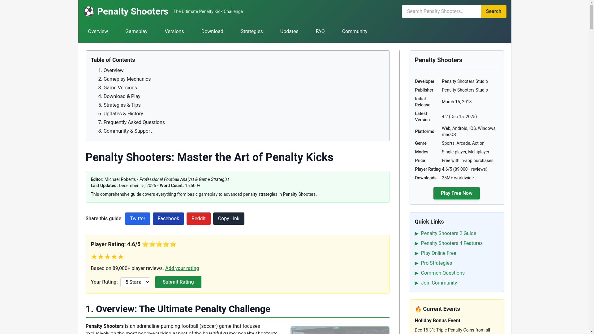 website screenshot of https://playpenaltyshooters.com/