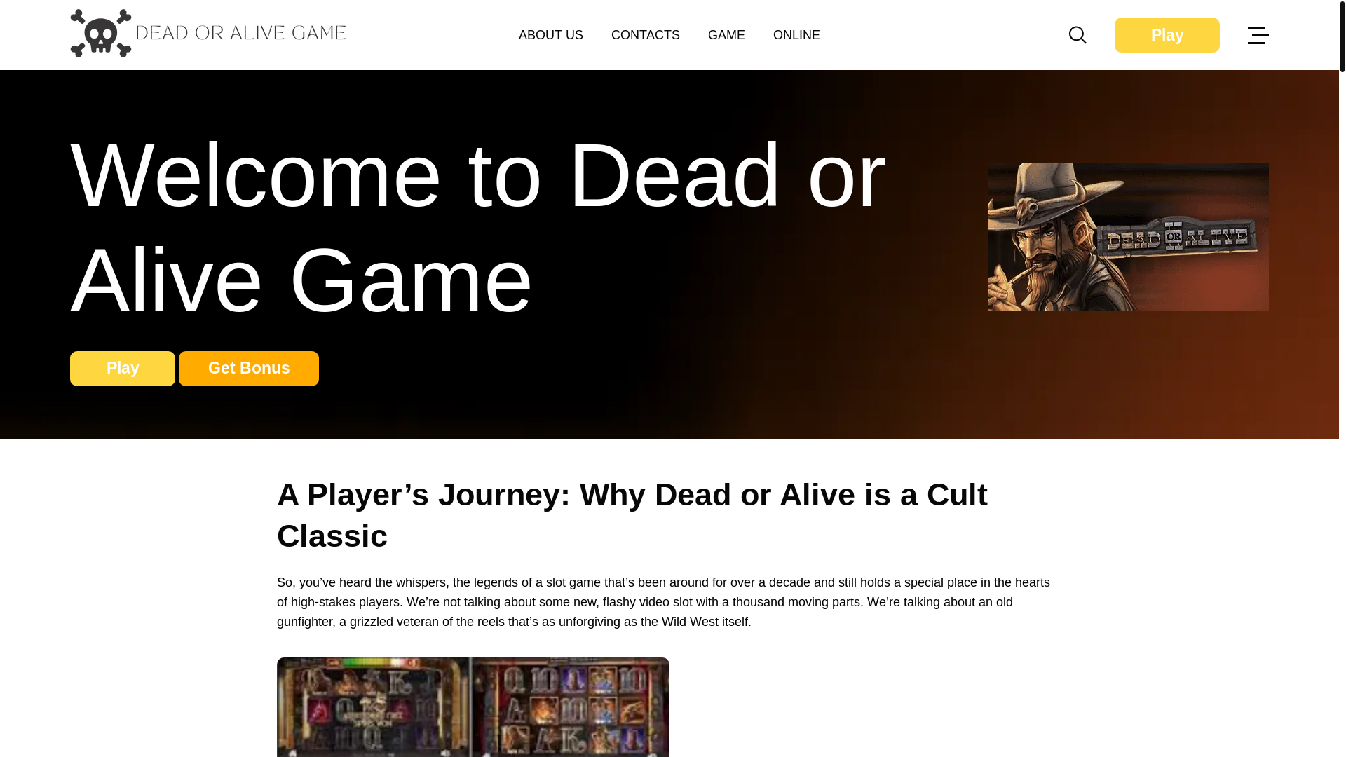 website screenshot of https://deadoraliveca-com.pages.dev/
