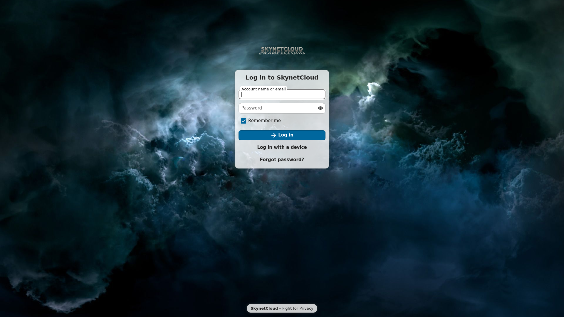 website screenshot of https://SKYNetclOUd.site