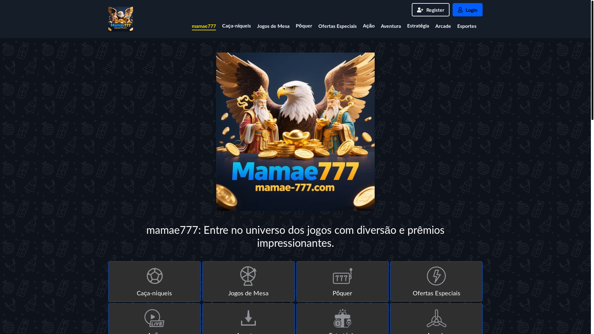 website screenshot of https://mamae-777.com/