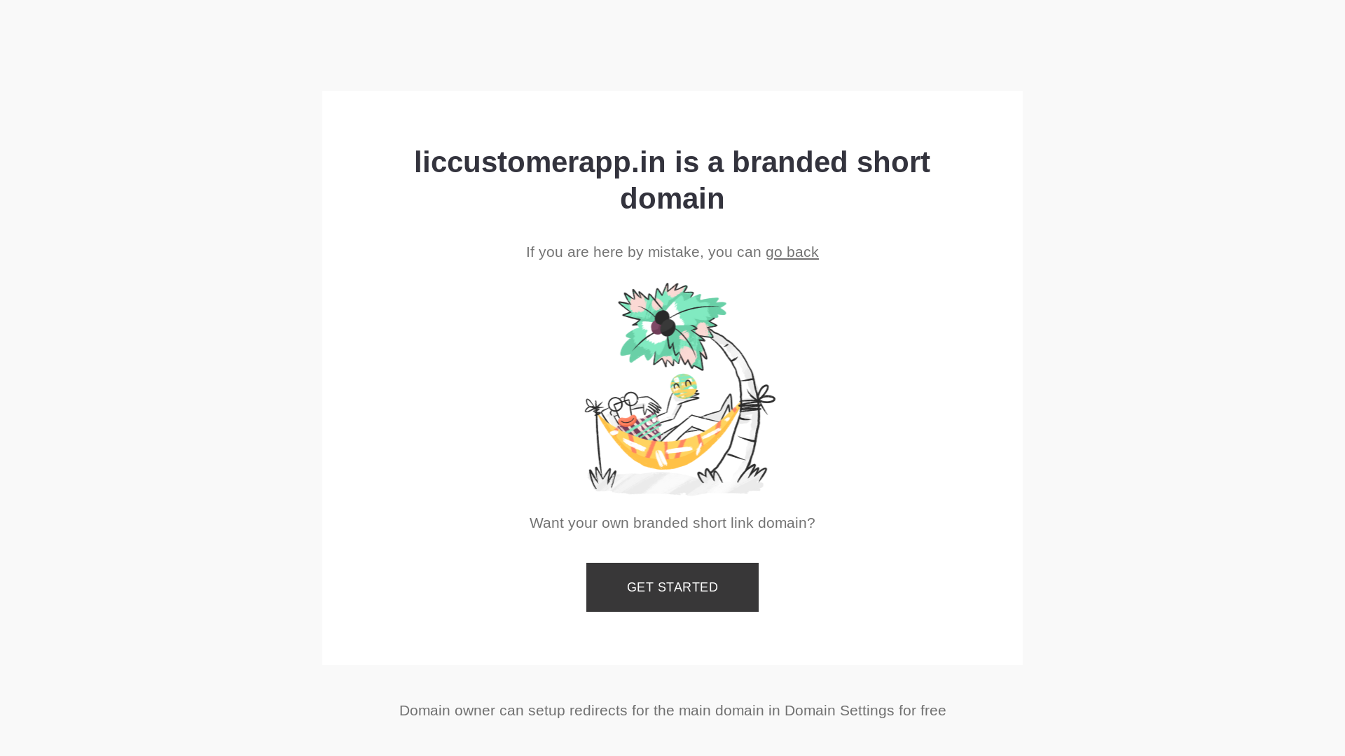 website screenshot of https://liccustomerapp.in/