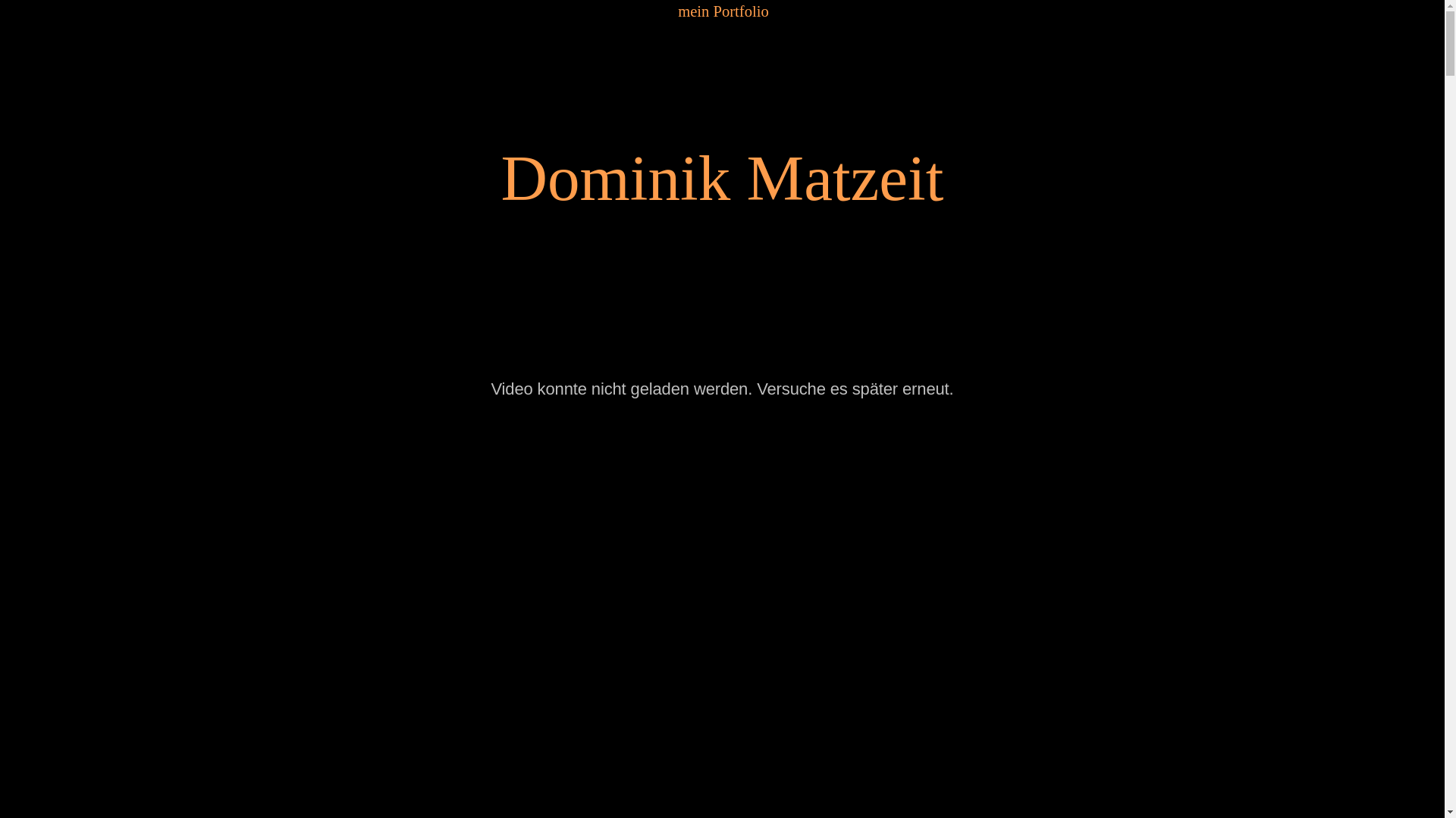 website screenshot of https://dominikmatzeit.de/