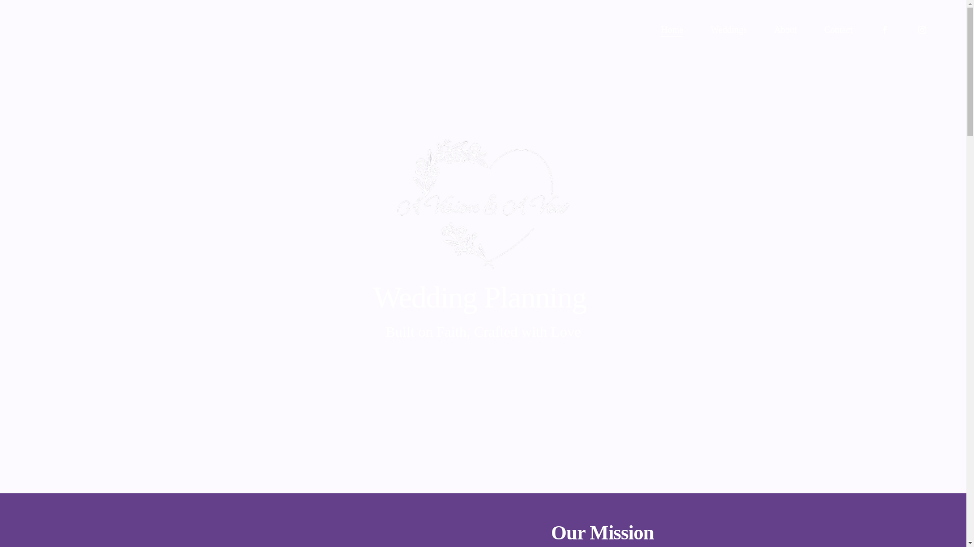 website screenshot of https://avisionandavow.com/