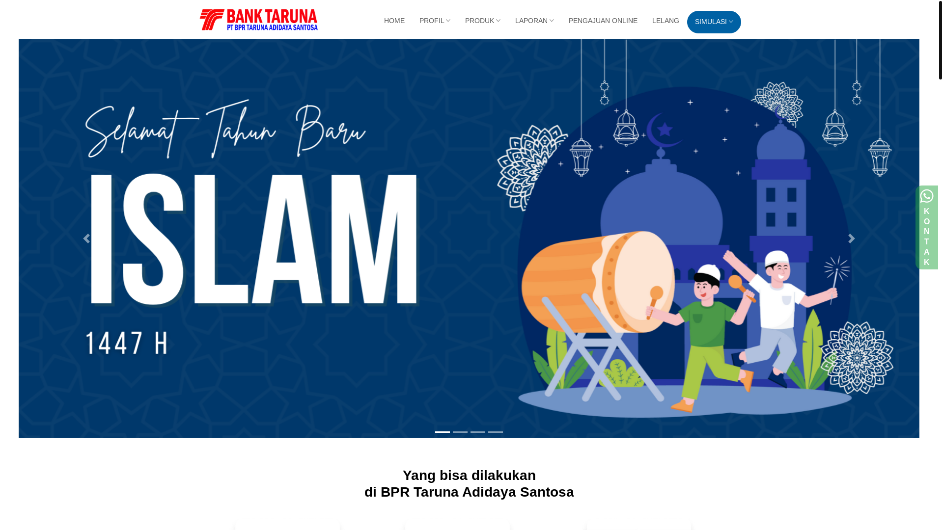 website screenshot of https://banktaruna.com/