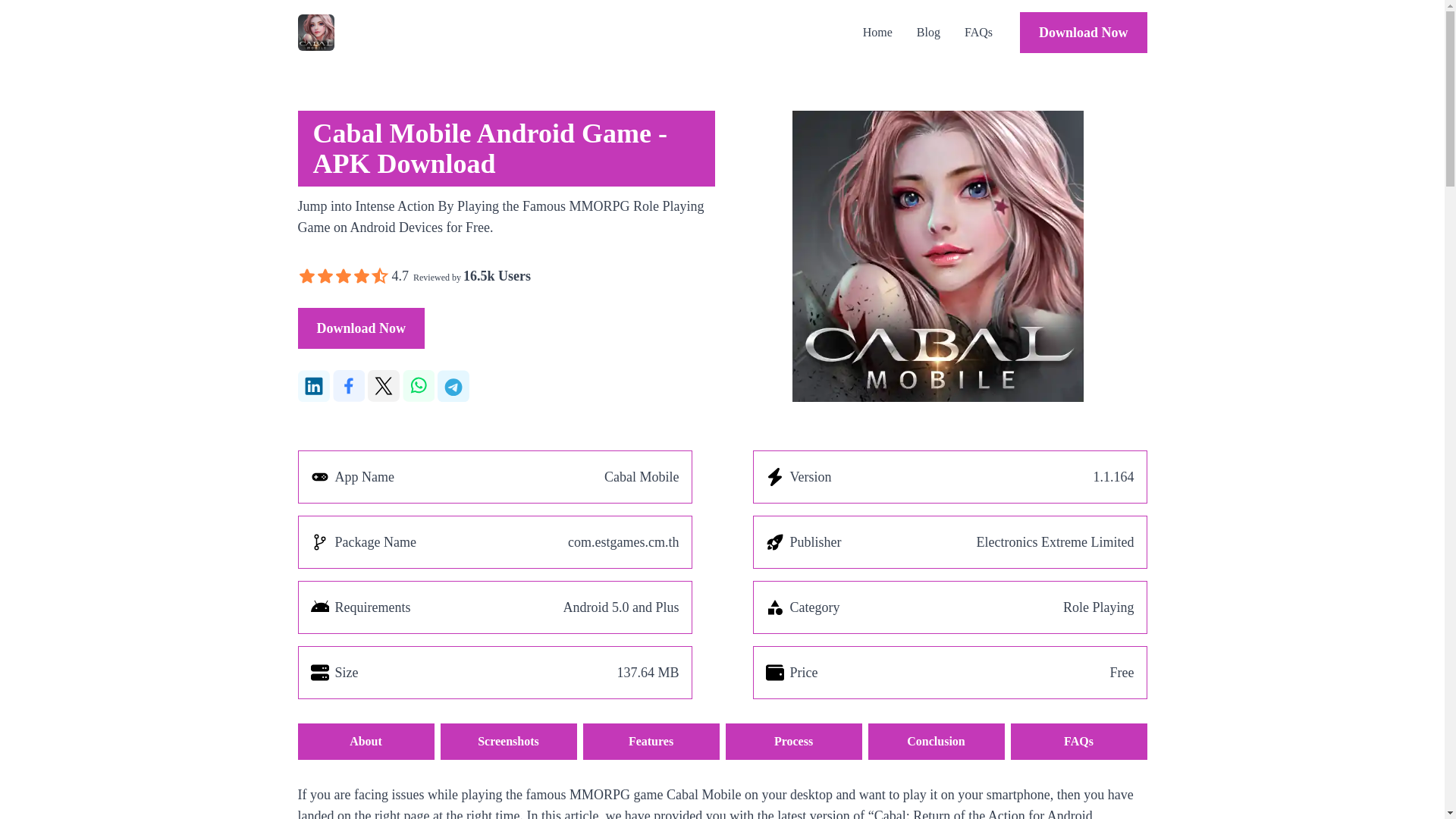 website screenshot of https://cabal-mobile.pages.dev/