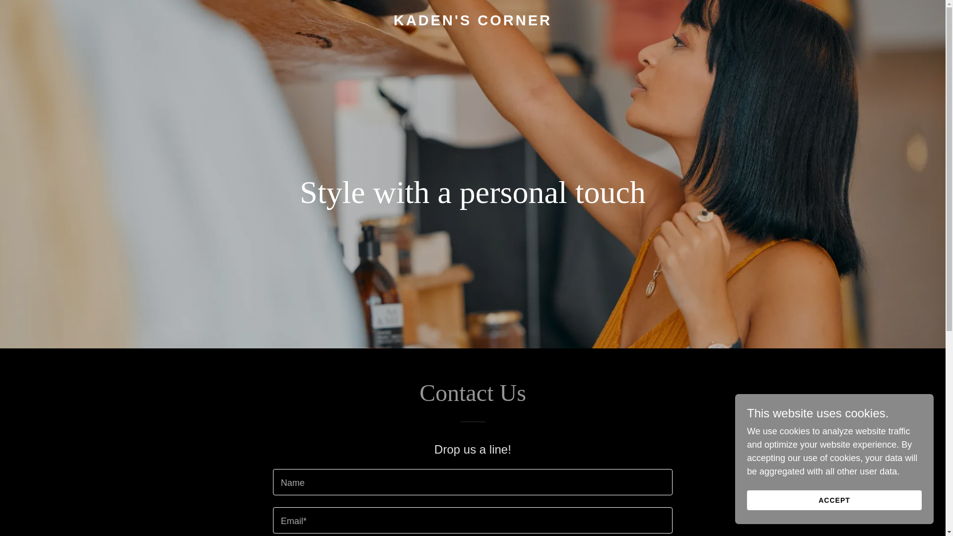 website screenshot of https://kadens-corner.com/