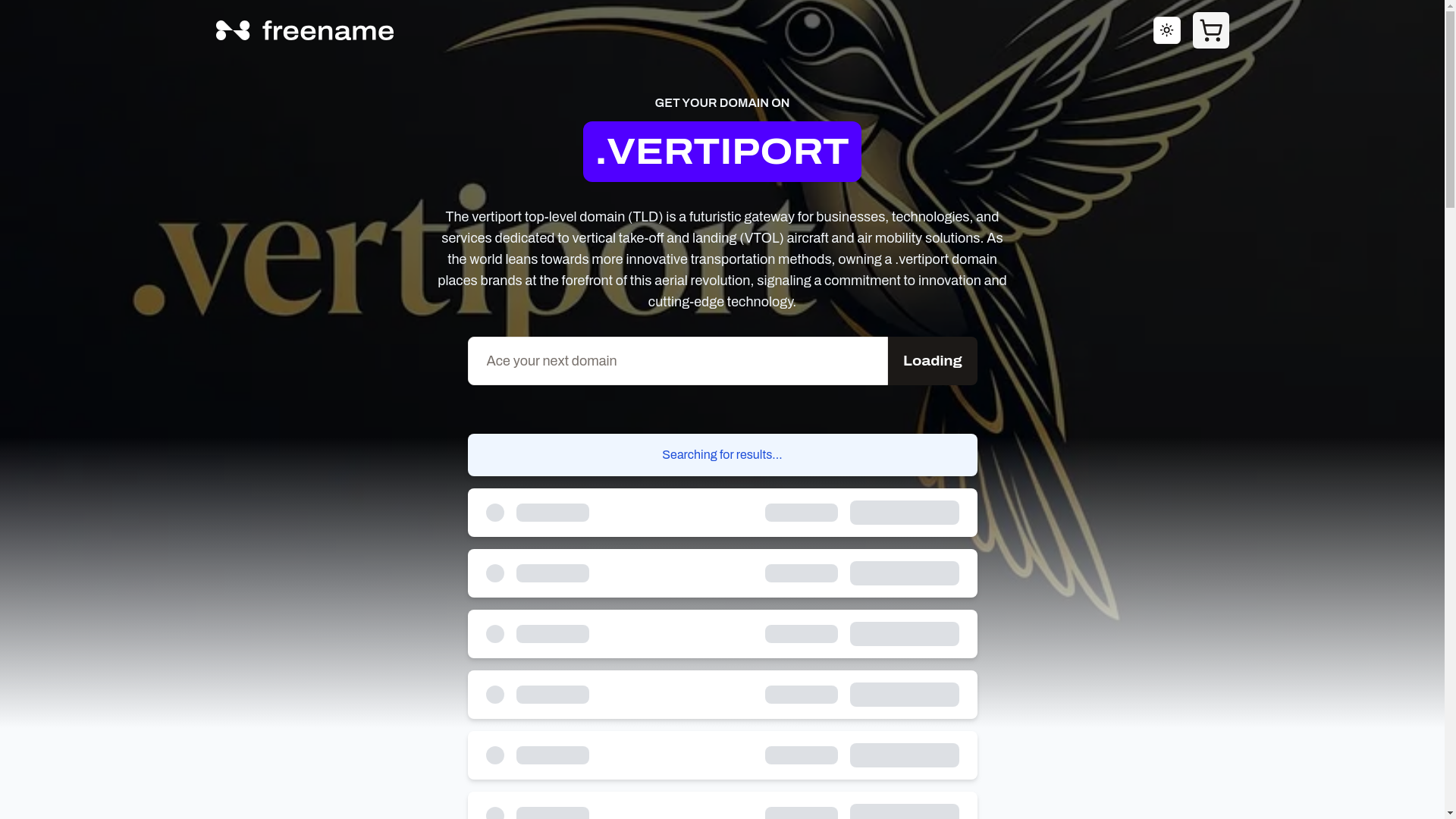 website screenshot of https://electricvertiport.com/