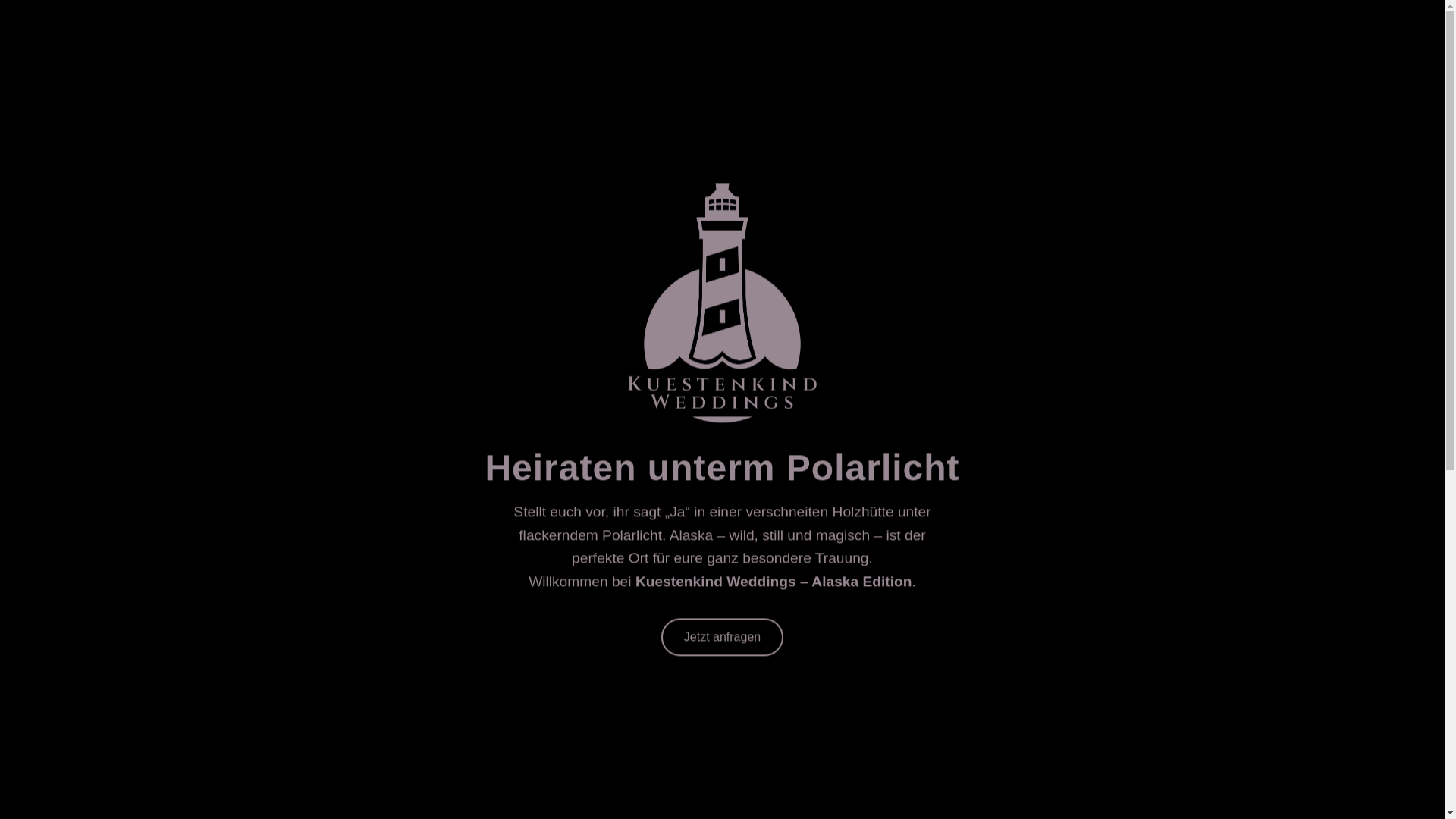 website screenshot of https://heiraten-in-alaska.de/