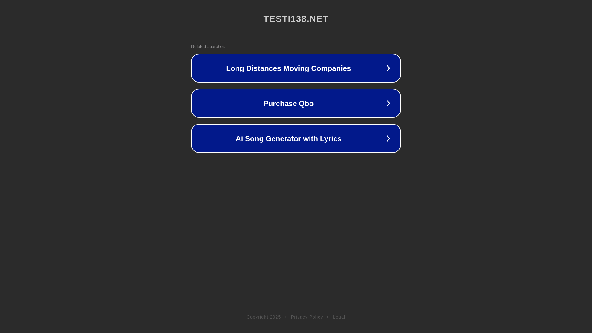 website screenshot of https://testi138.net/