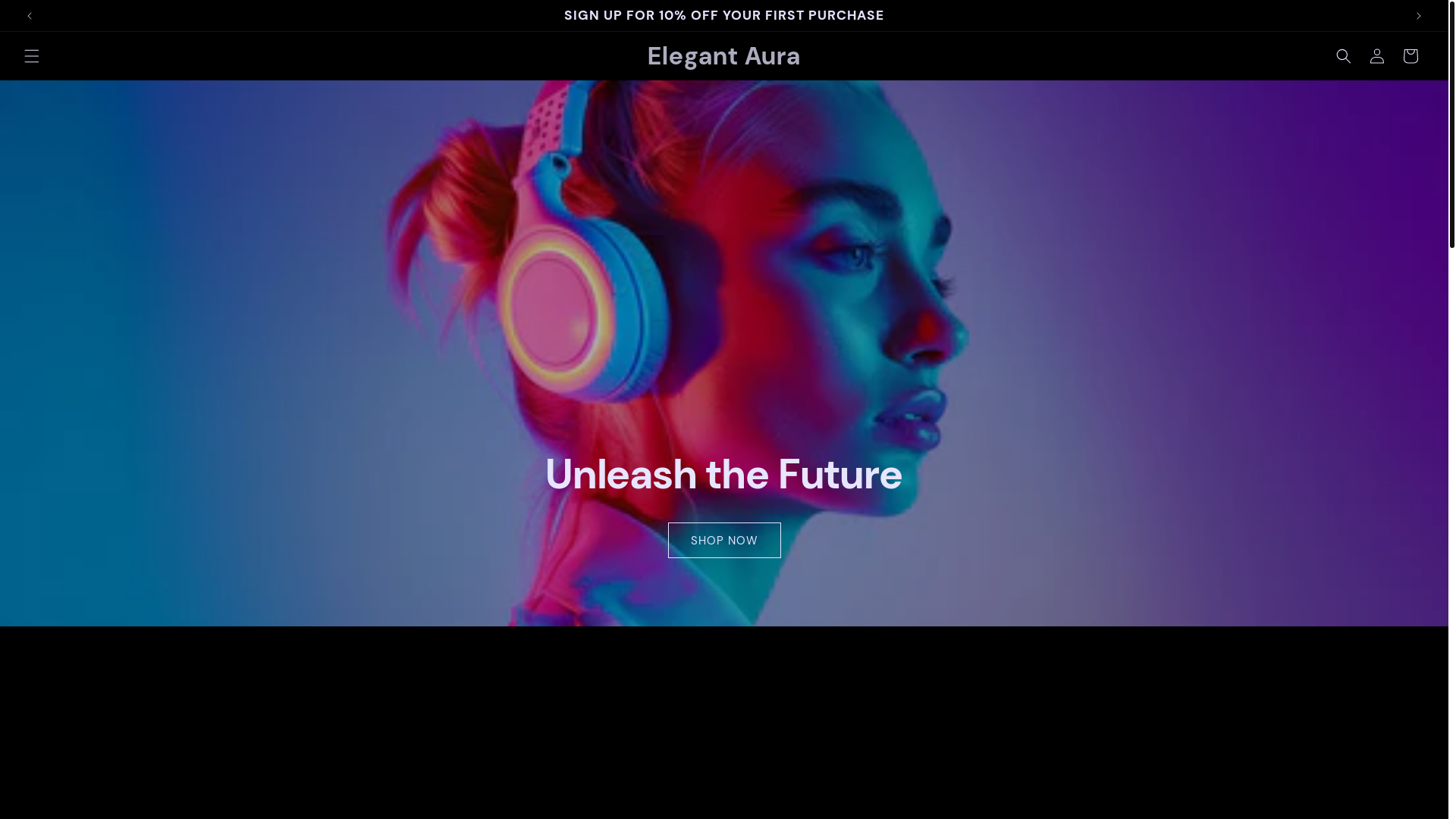 website screenshot of https://myelegantaura.com/