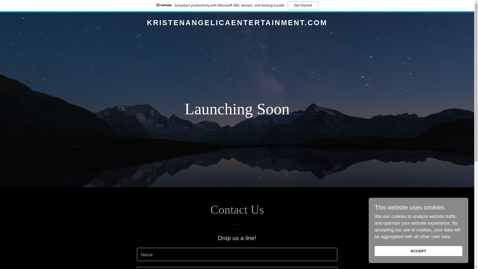 website screenshot of https://kristenangelicaentertainment.com/