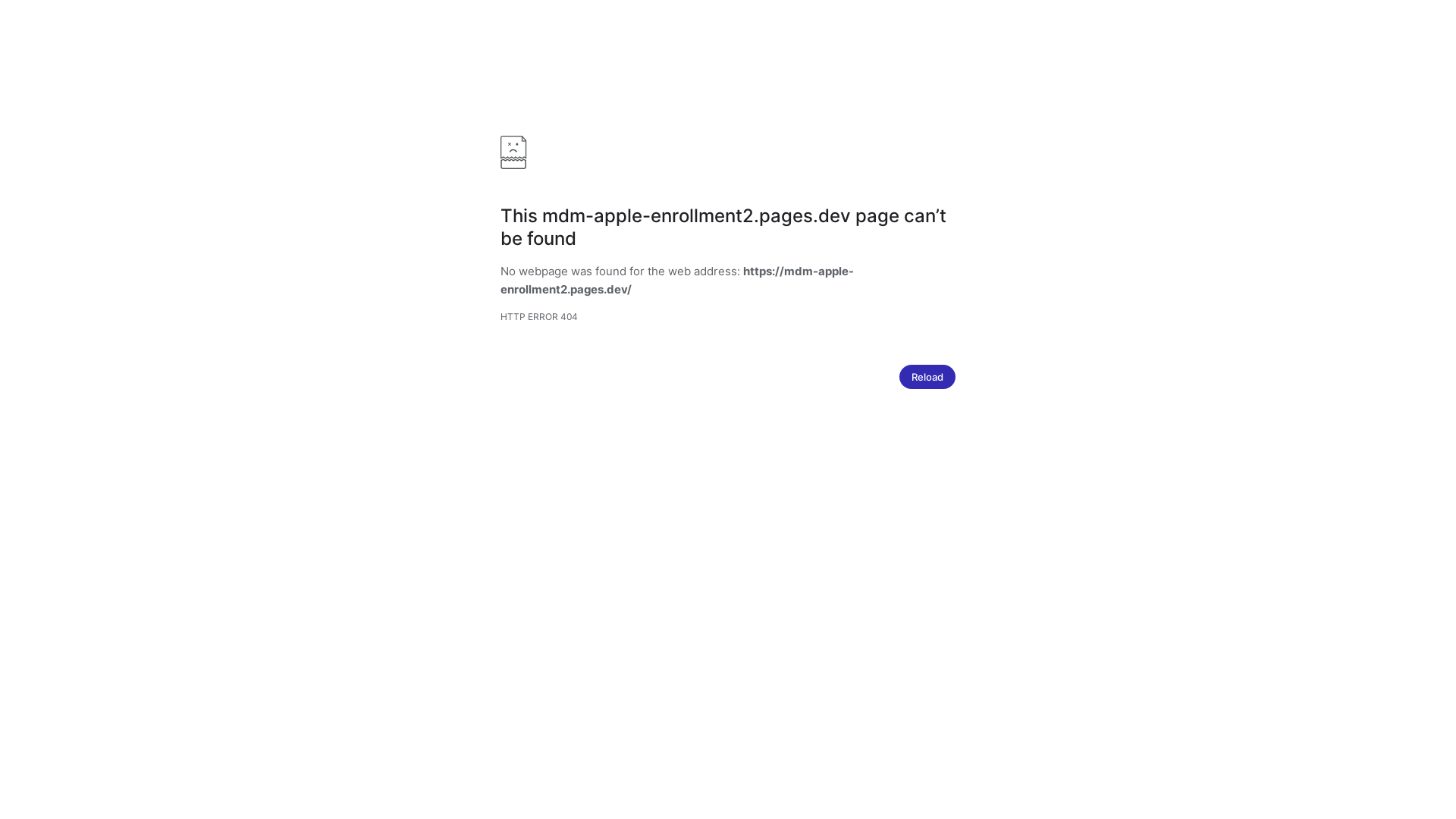 website screenshot of https://mdm-apple-enrollment2.pages.dev/