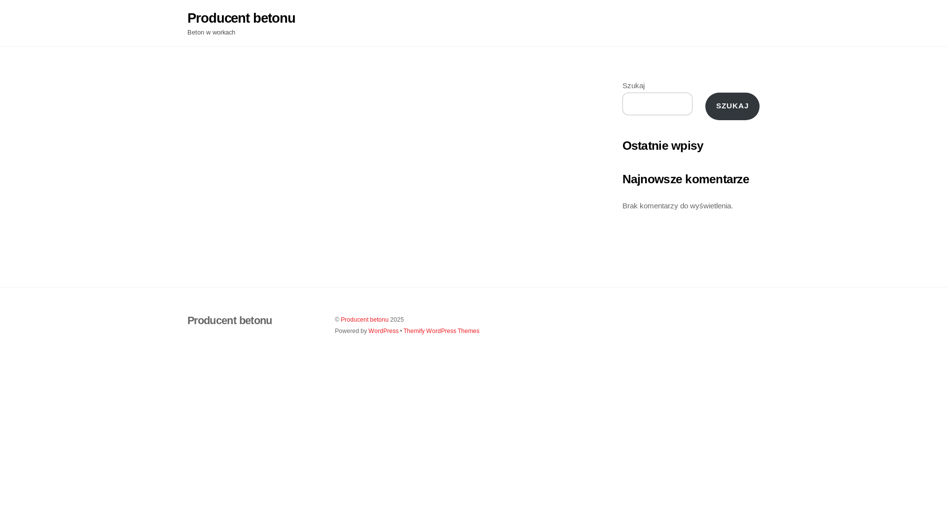 website screenshot of https://producentbetonu.pl/