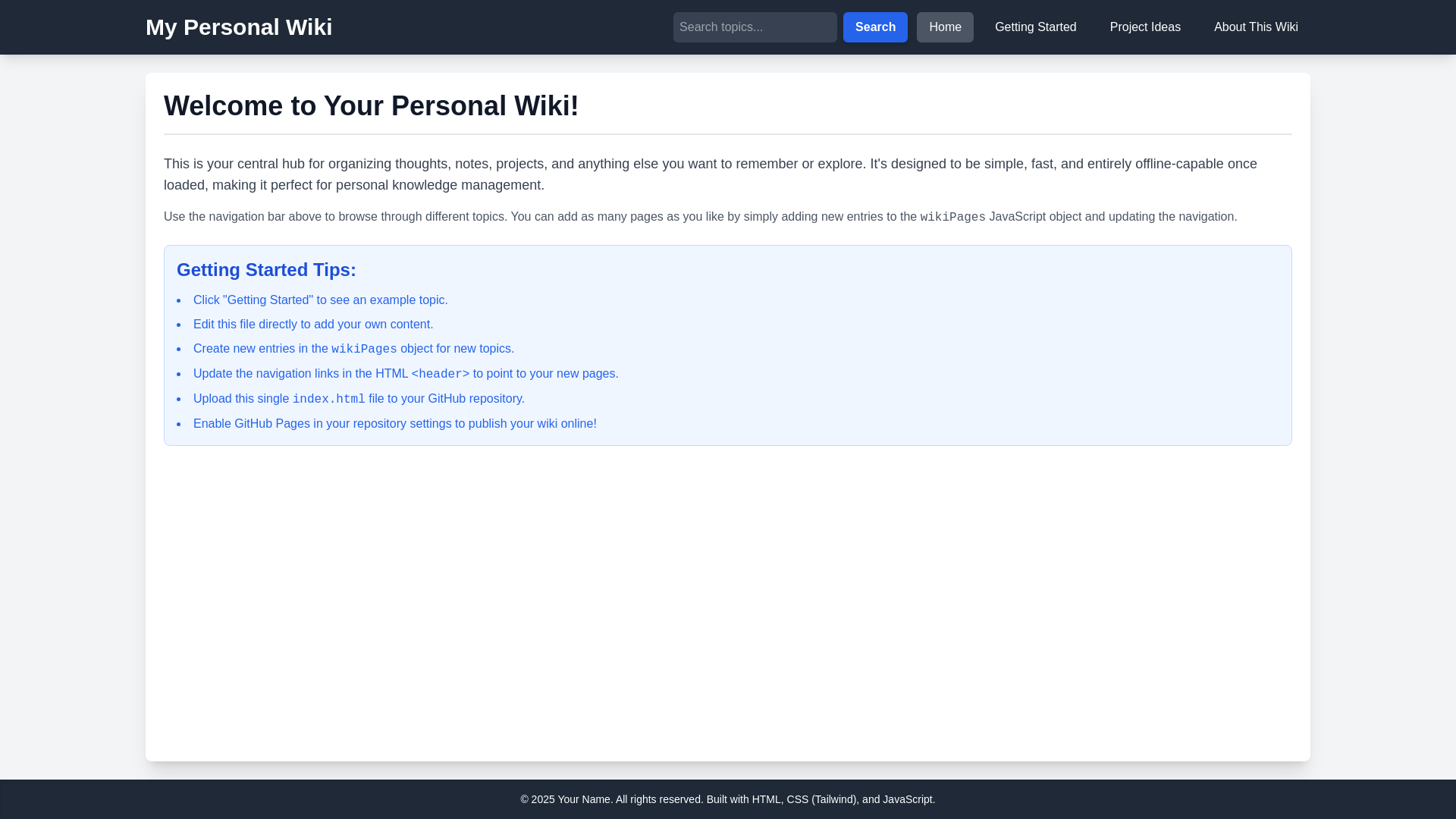 website screenshot of https://dohapersonalwiki.pages.dev/