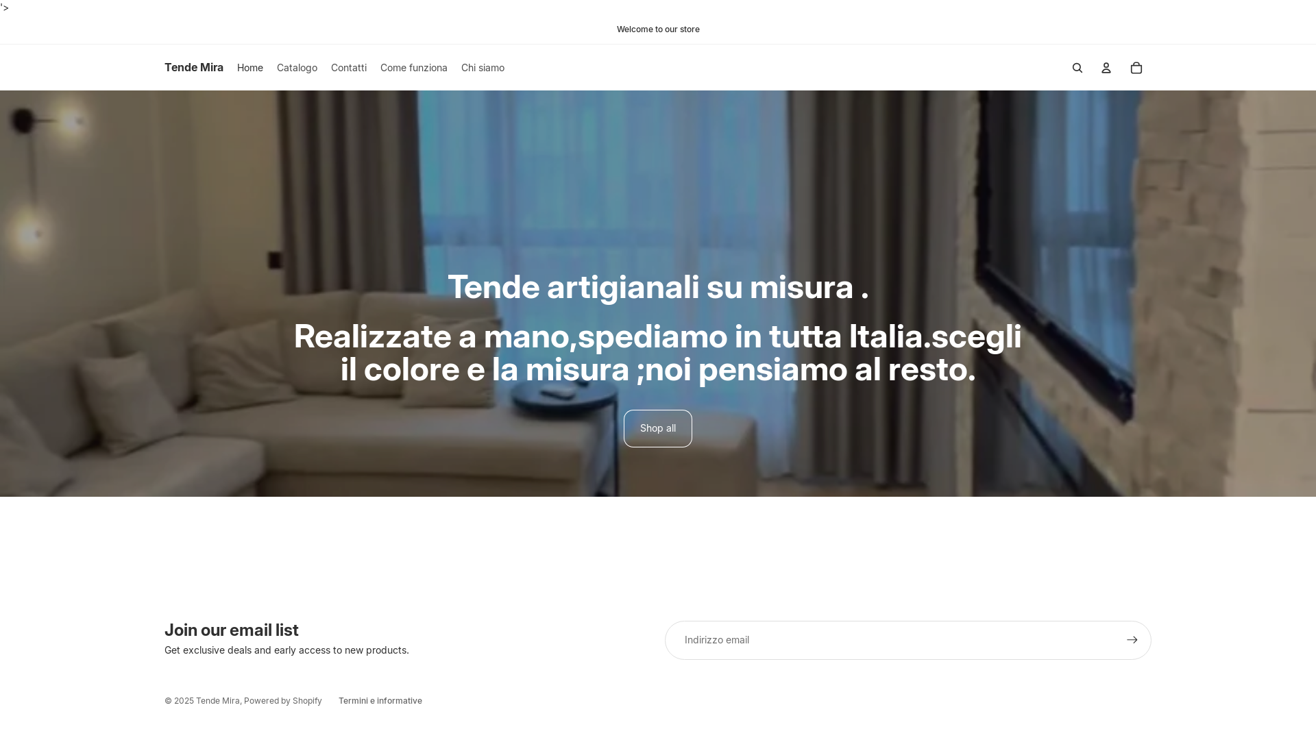 website screenshot of https://tendemira.com/