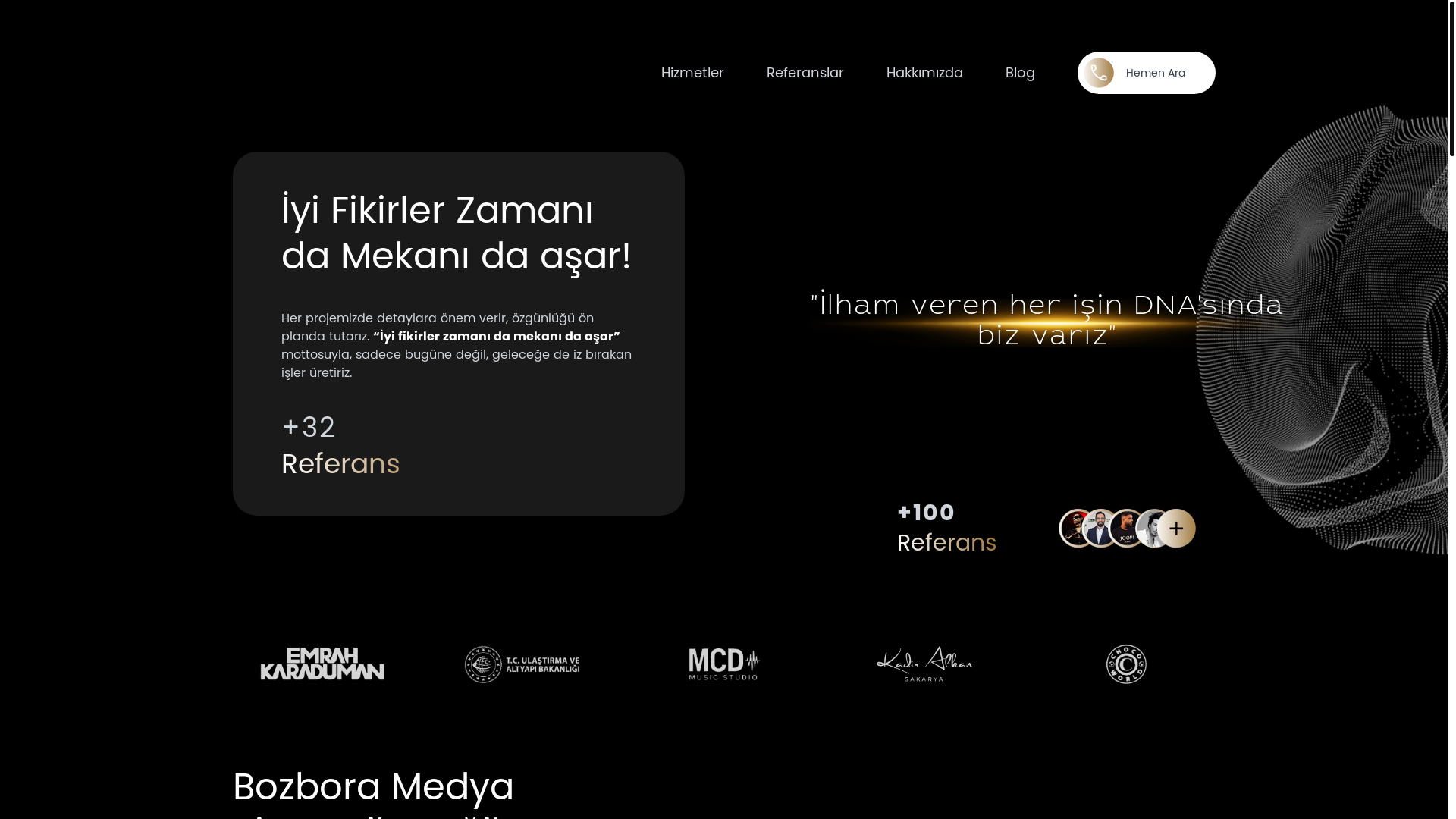 website screenshot of https://bozboramedya.com