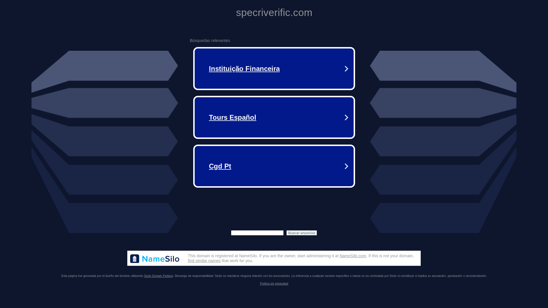 website screenshot of https://specriverific.com/