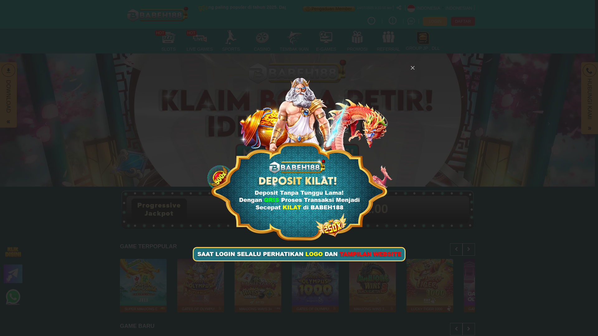 website screenshot of https://babeh188race.com/