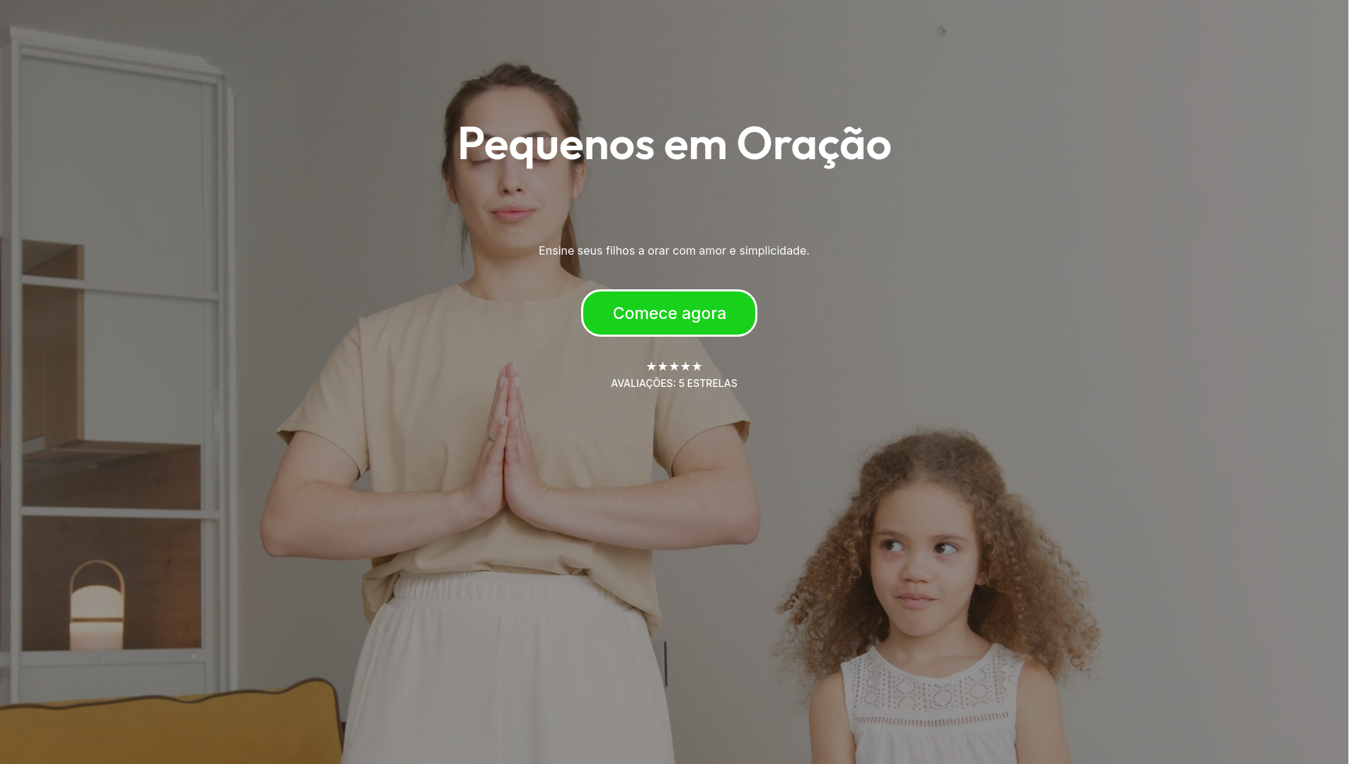 website screenshot of https://pequenosorando.com/