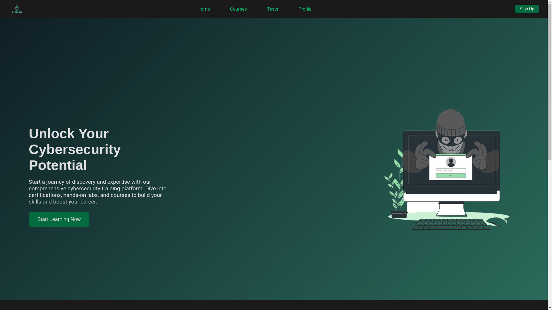 website screenshot of https://cybersecurityplatform.pages.dev/