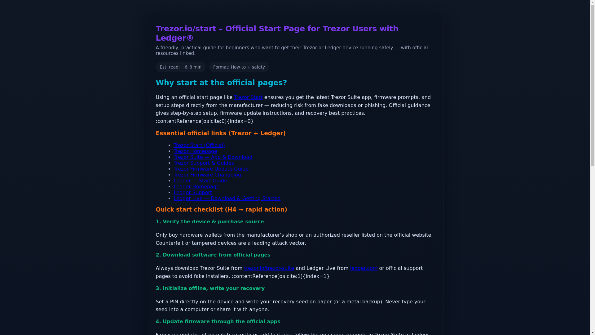 website screenshot of https://start-trezor--us.pages.dev/
