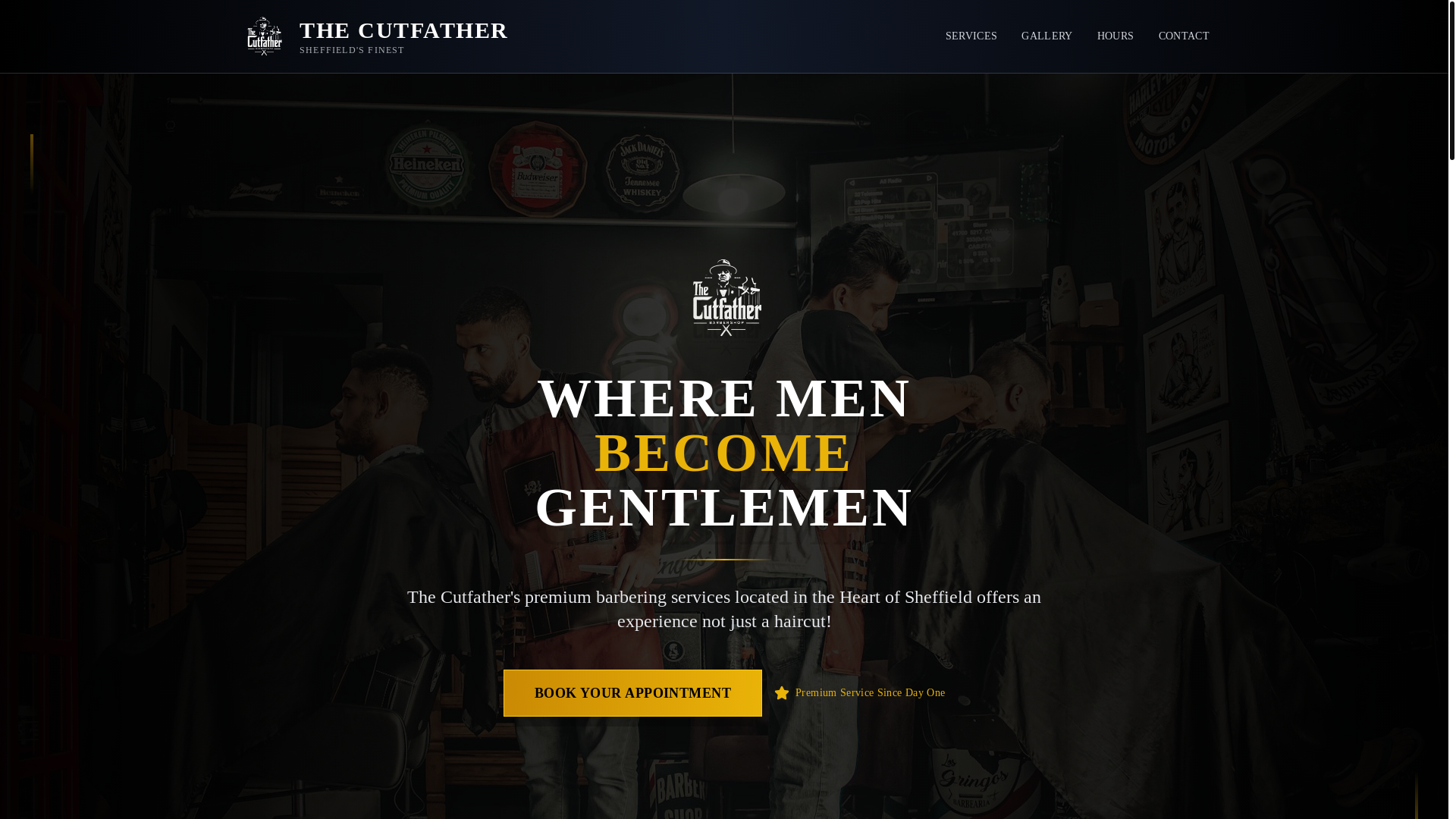 website screenshot of https://therealcutfather.uk/