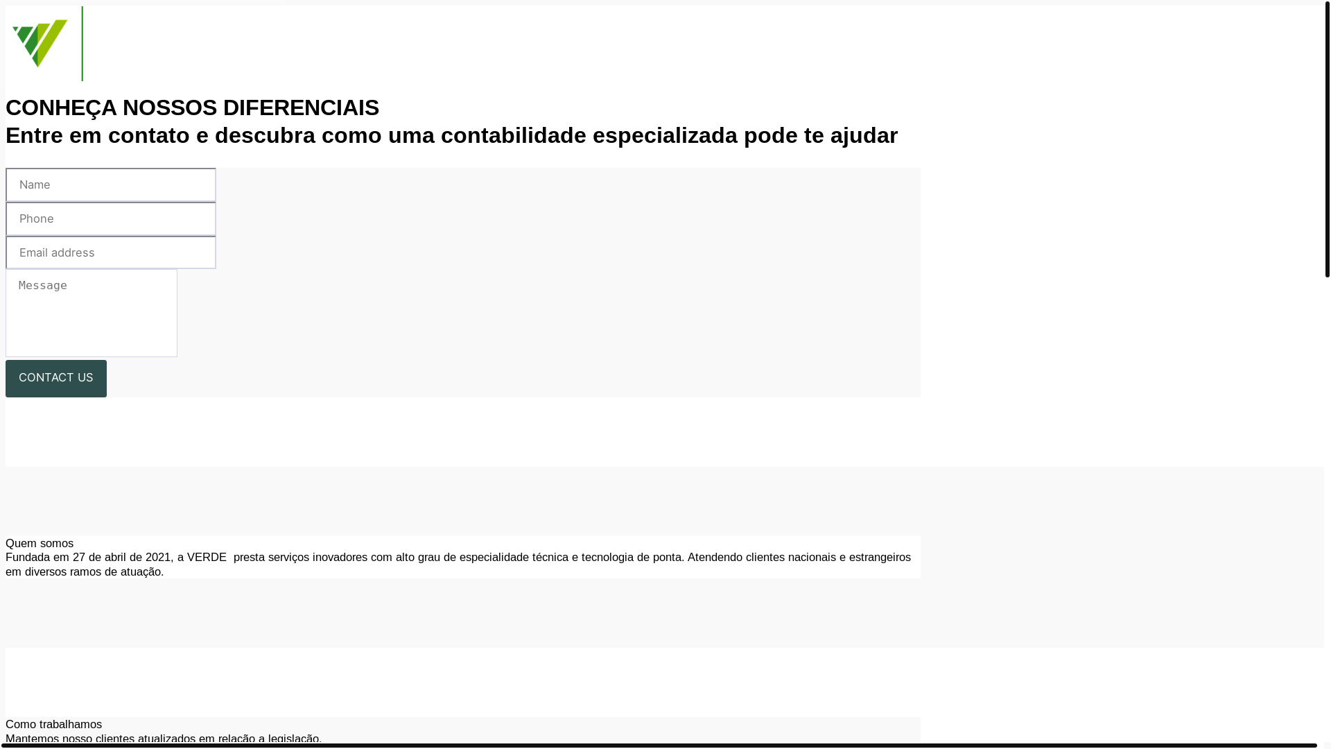 website screenshot of https://verdecont.com.br/