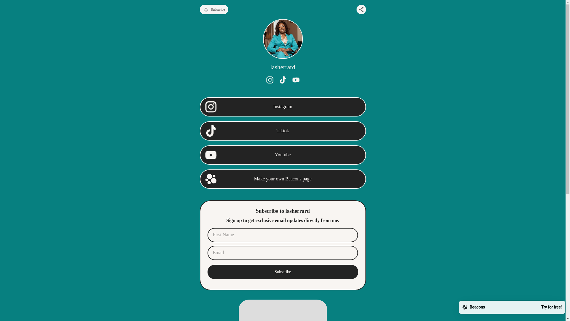 website screenshot of https://lasherrard.com/