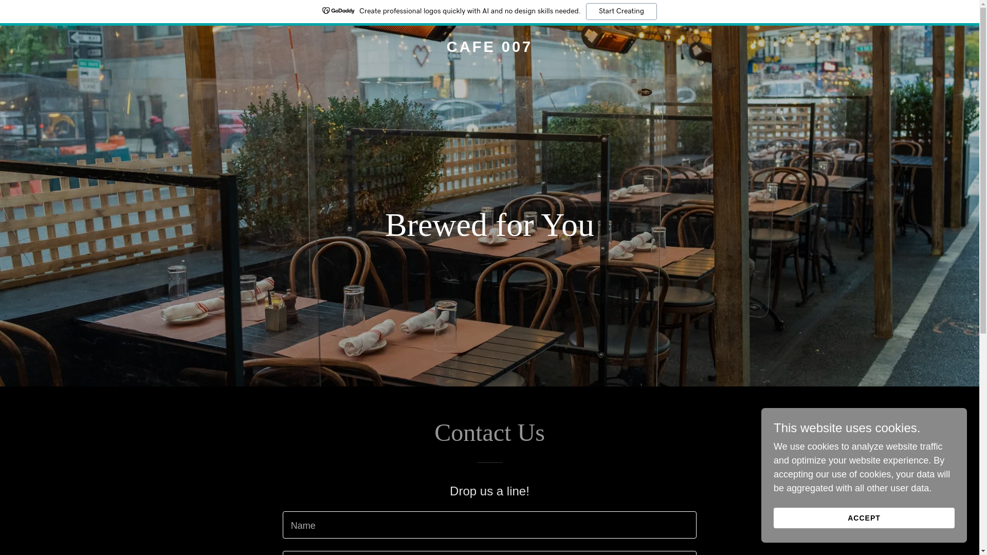 website screenshot of https://cafe007.shop/