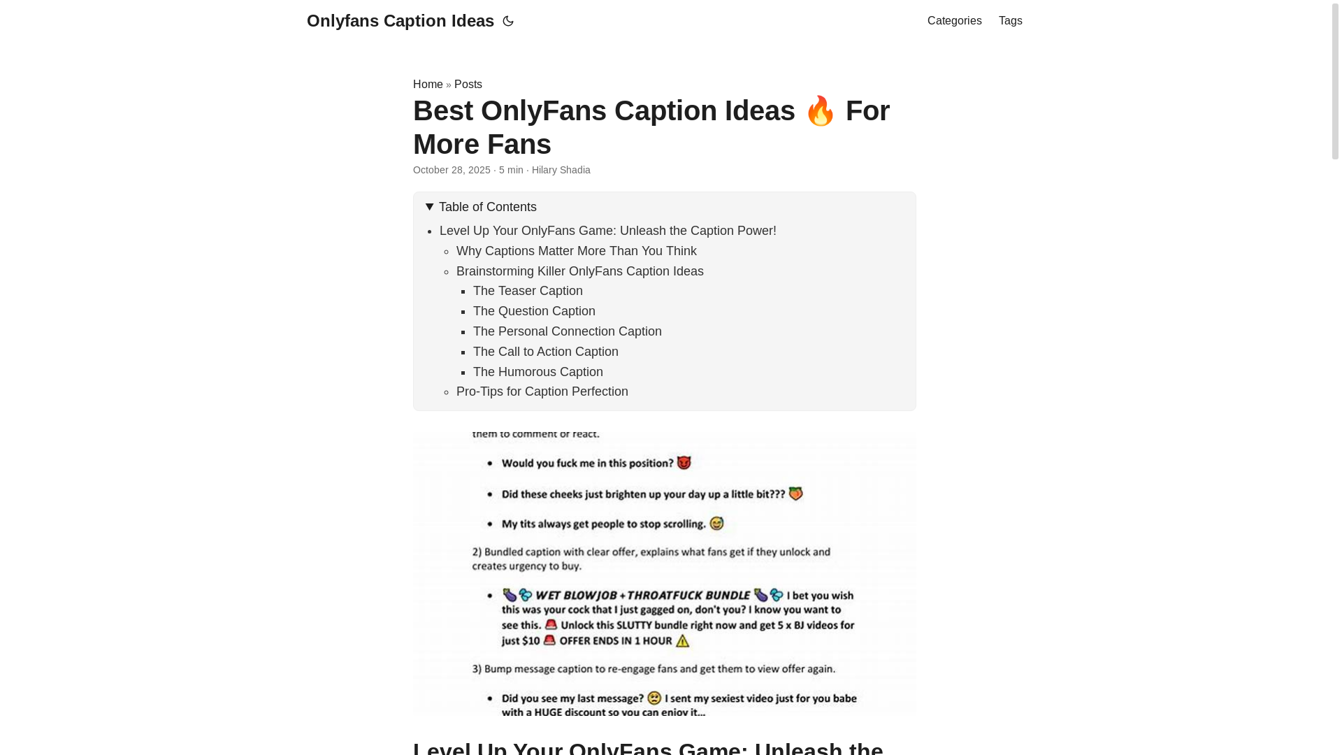 website screenshot of https://onlyfans-caption-ideas.pages.dev/
