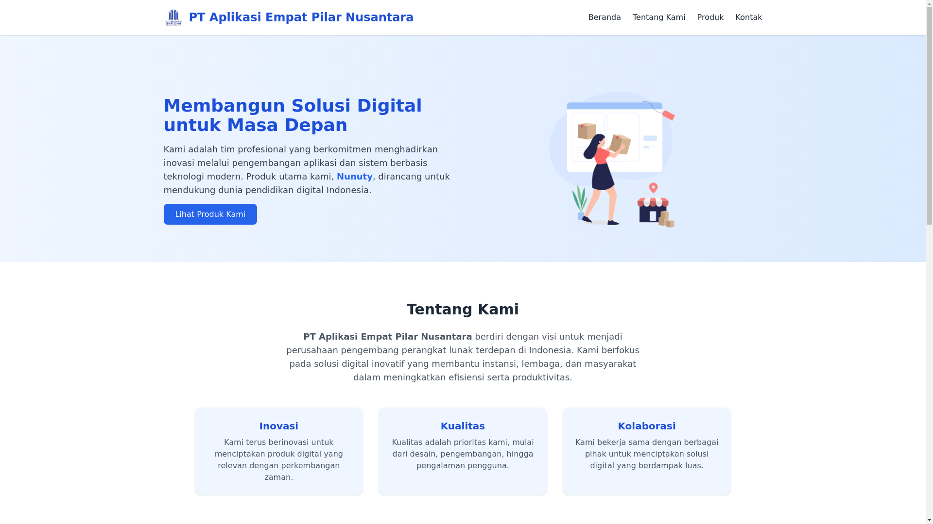 website screenshot of https://aepn.co.id/