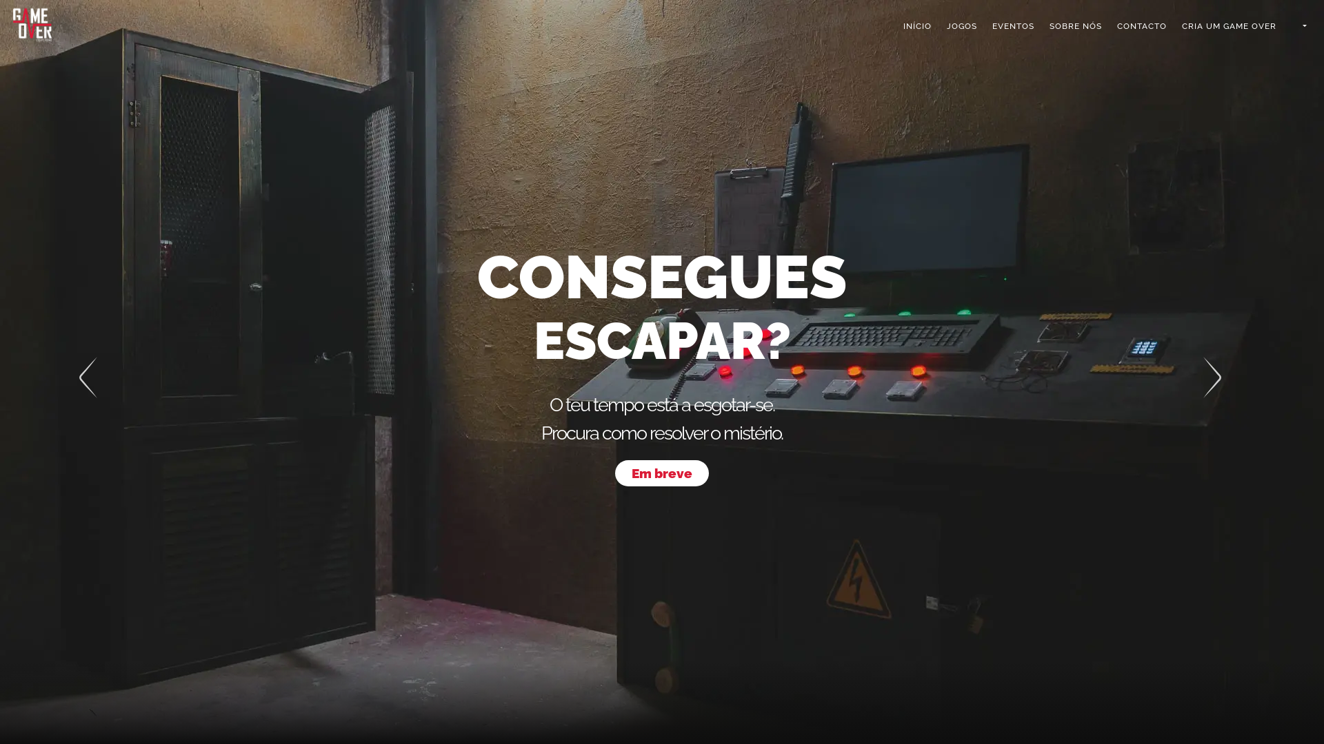 website screenshot of https://escape-website-luanda.pages.dev/