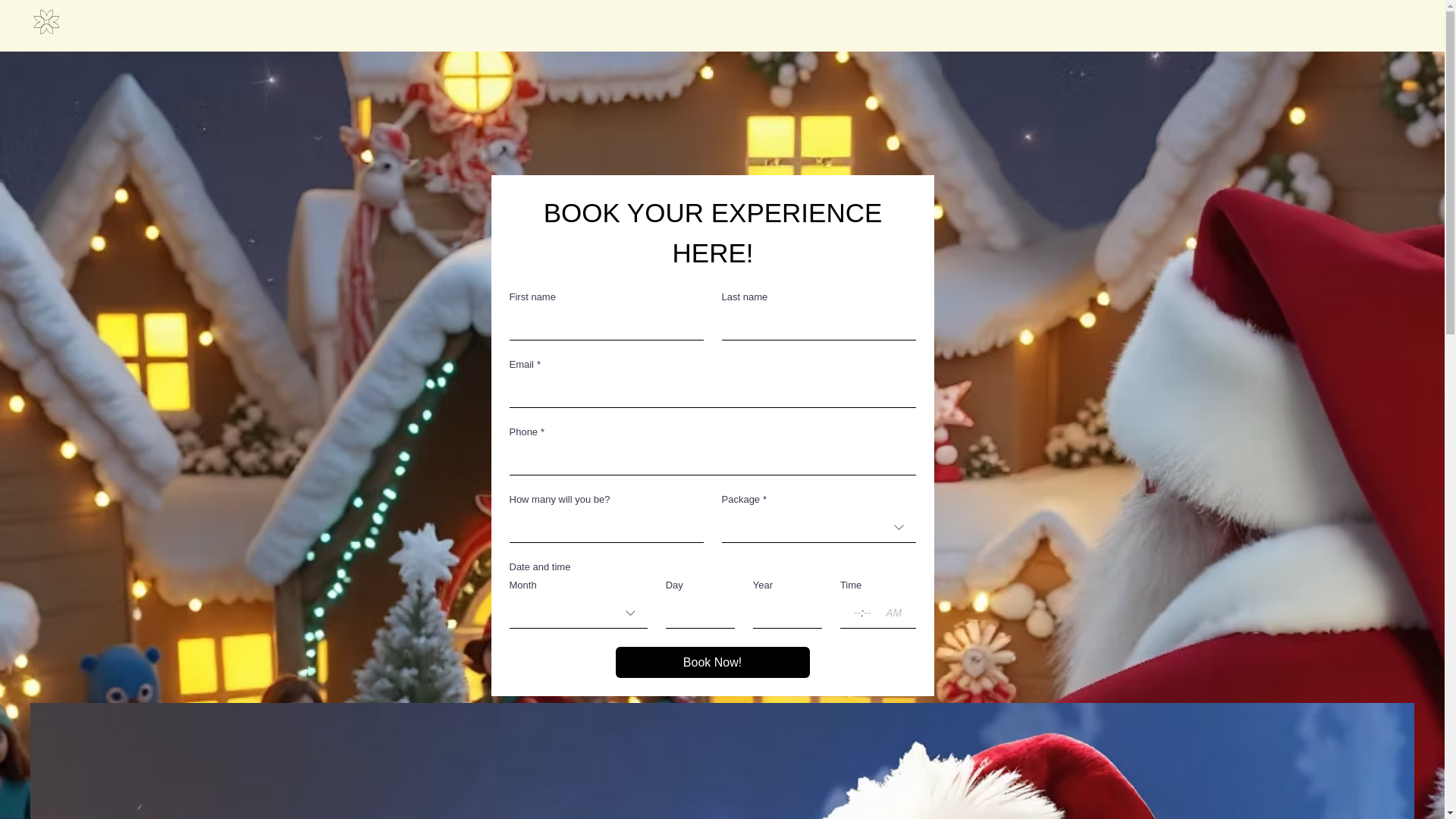 website screenshot of https://eastsidesantaexperience.com/