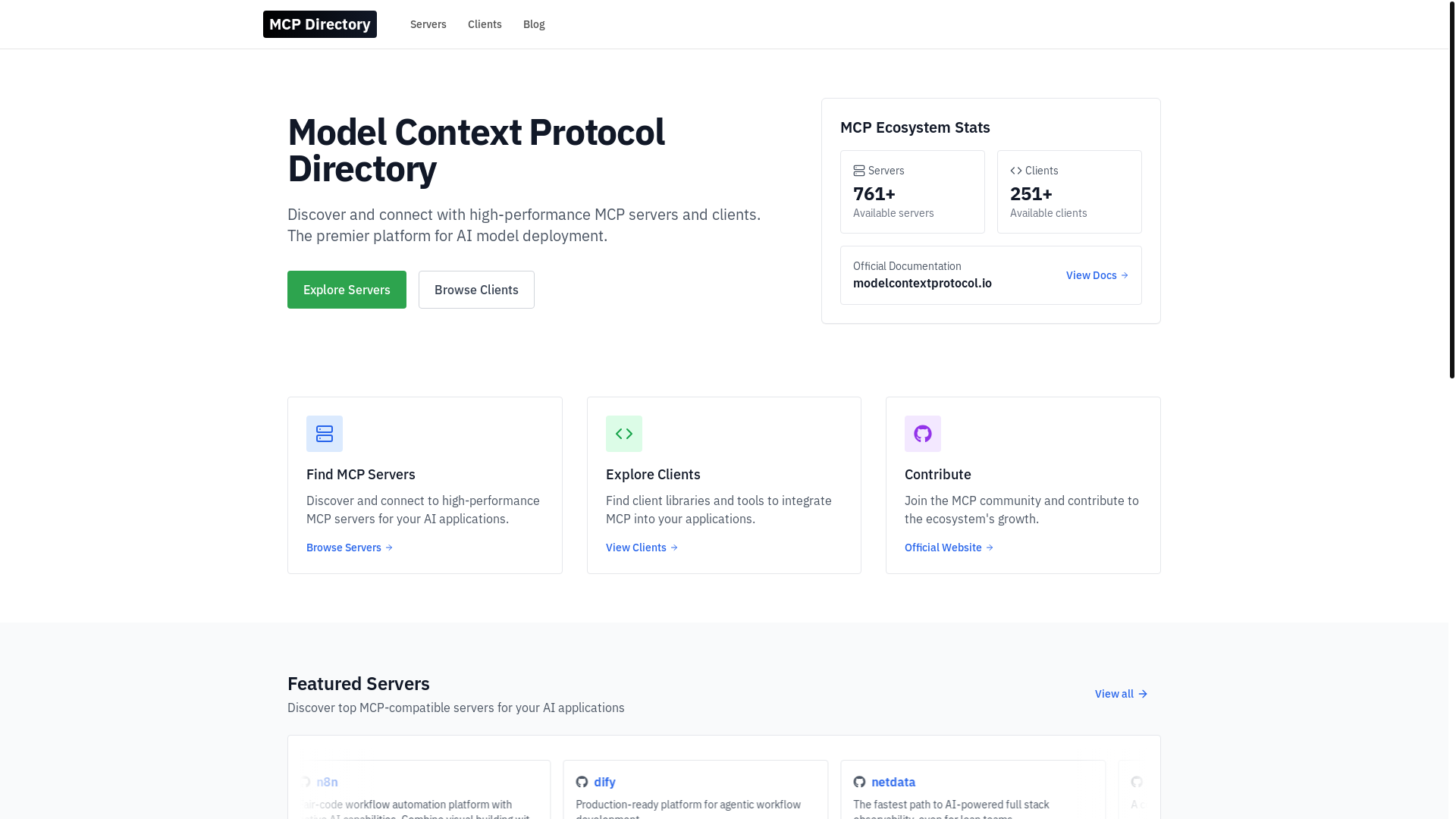 website screenshot of https://model-context-protocol.pages.dev/
