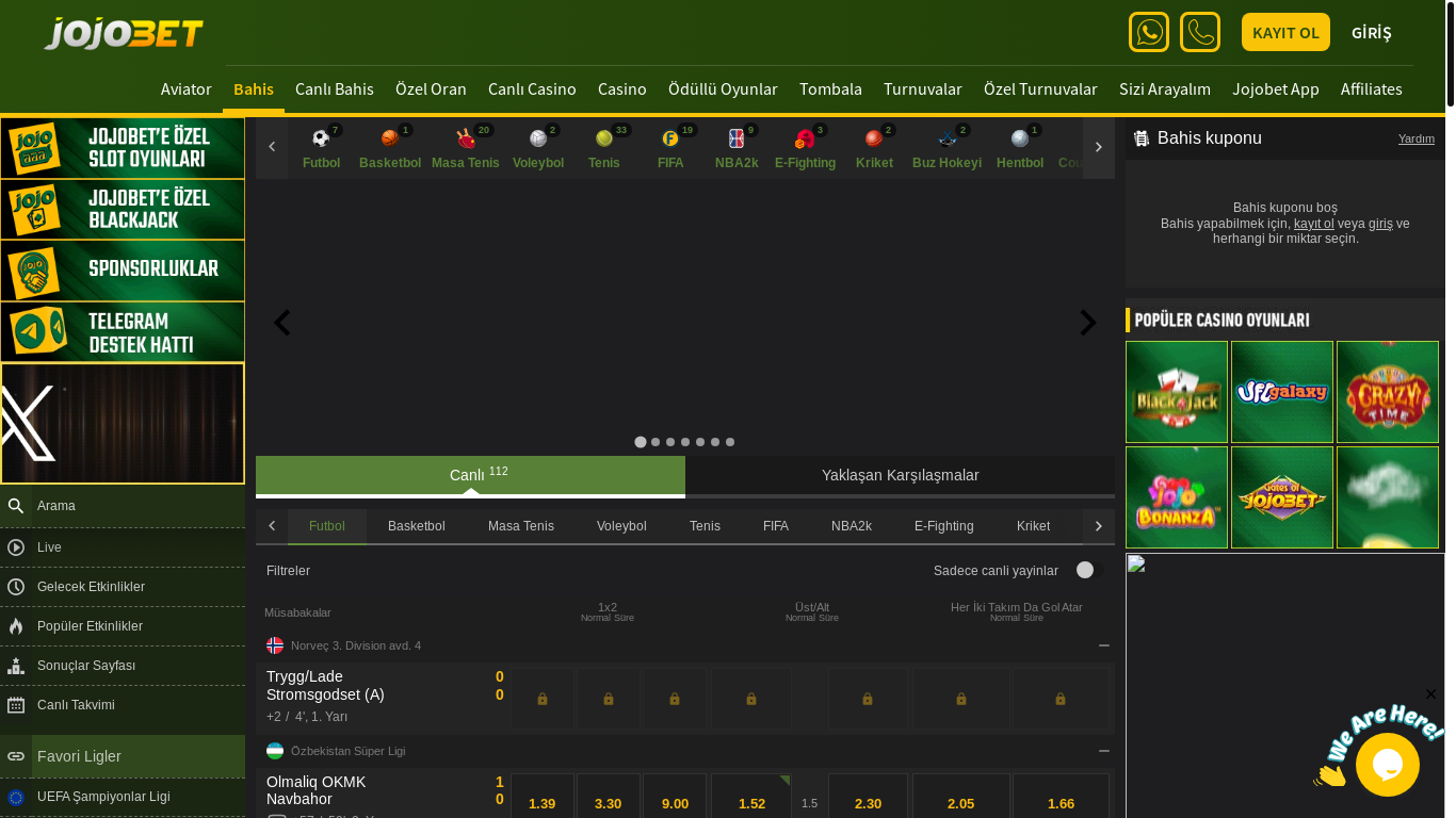 website screenshot of https://1126jojobet.com/
